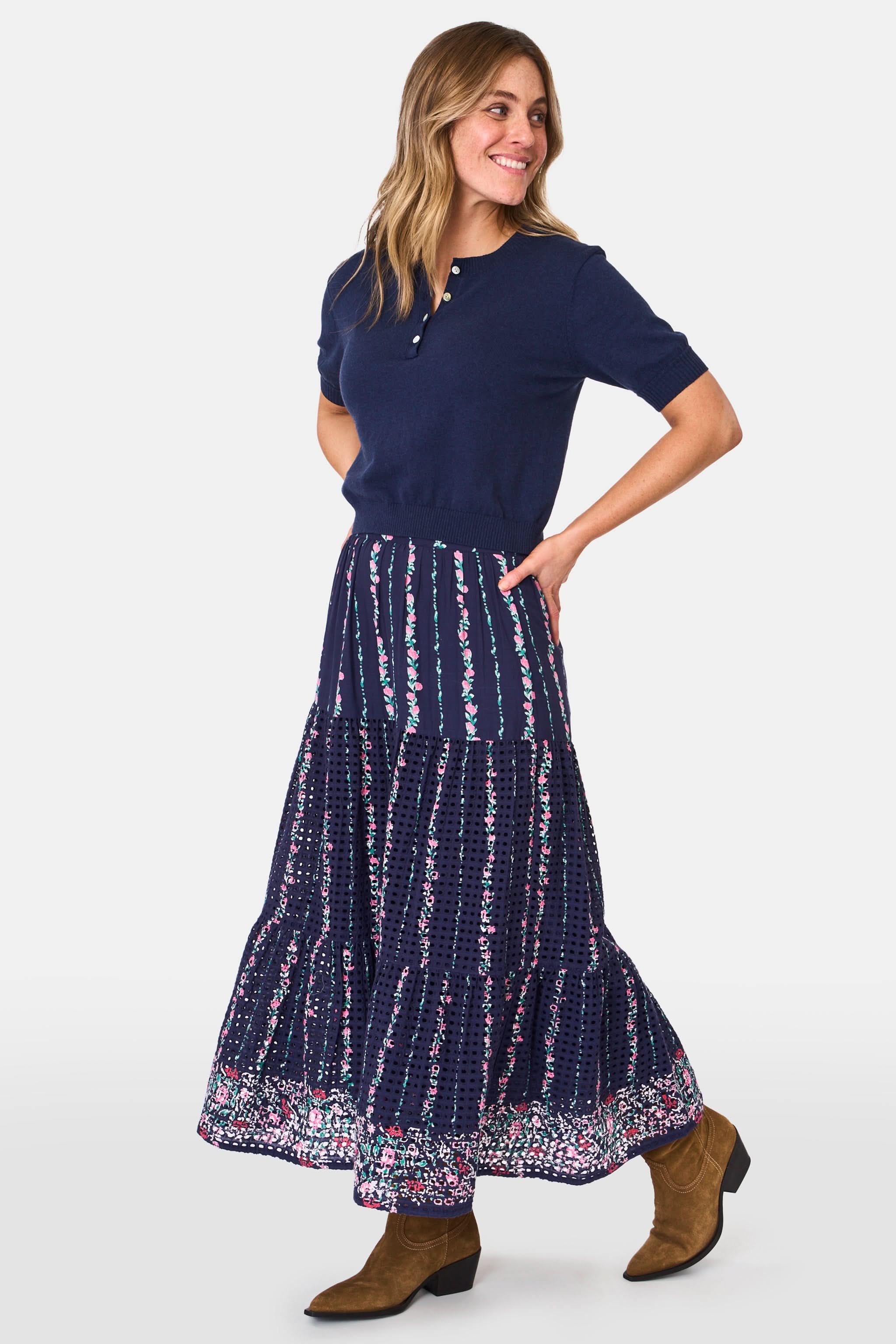 Alba Eyelet Carlisa Skirt - Image 8