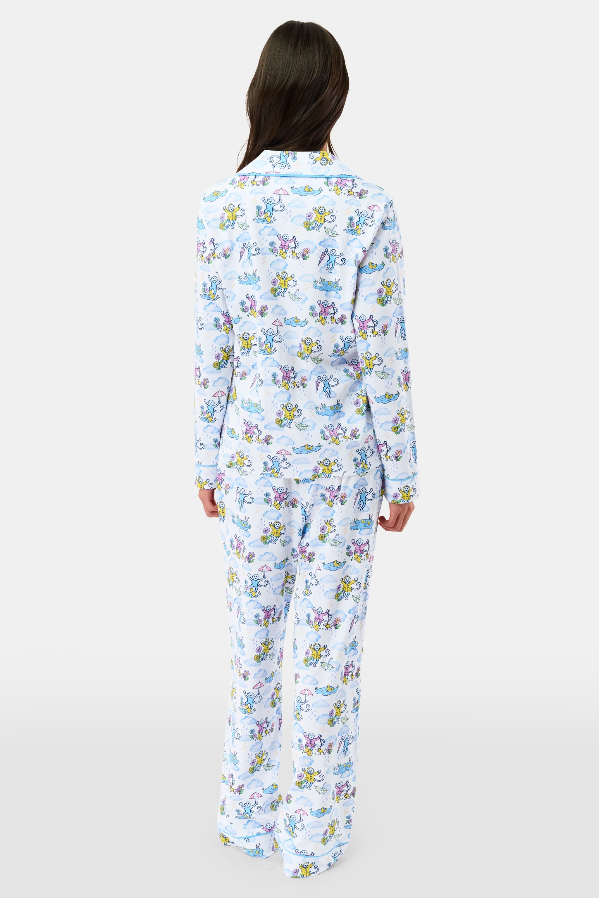 April Showers Long Sleeve Polo Pajamas - Image 4