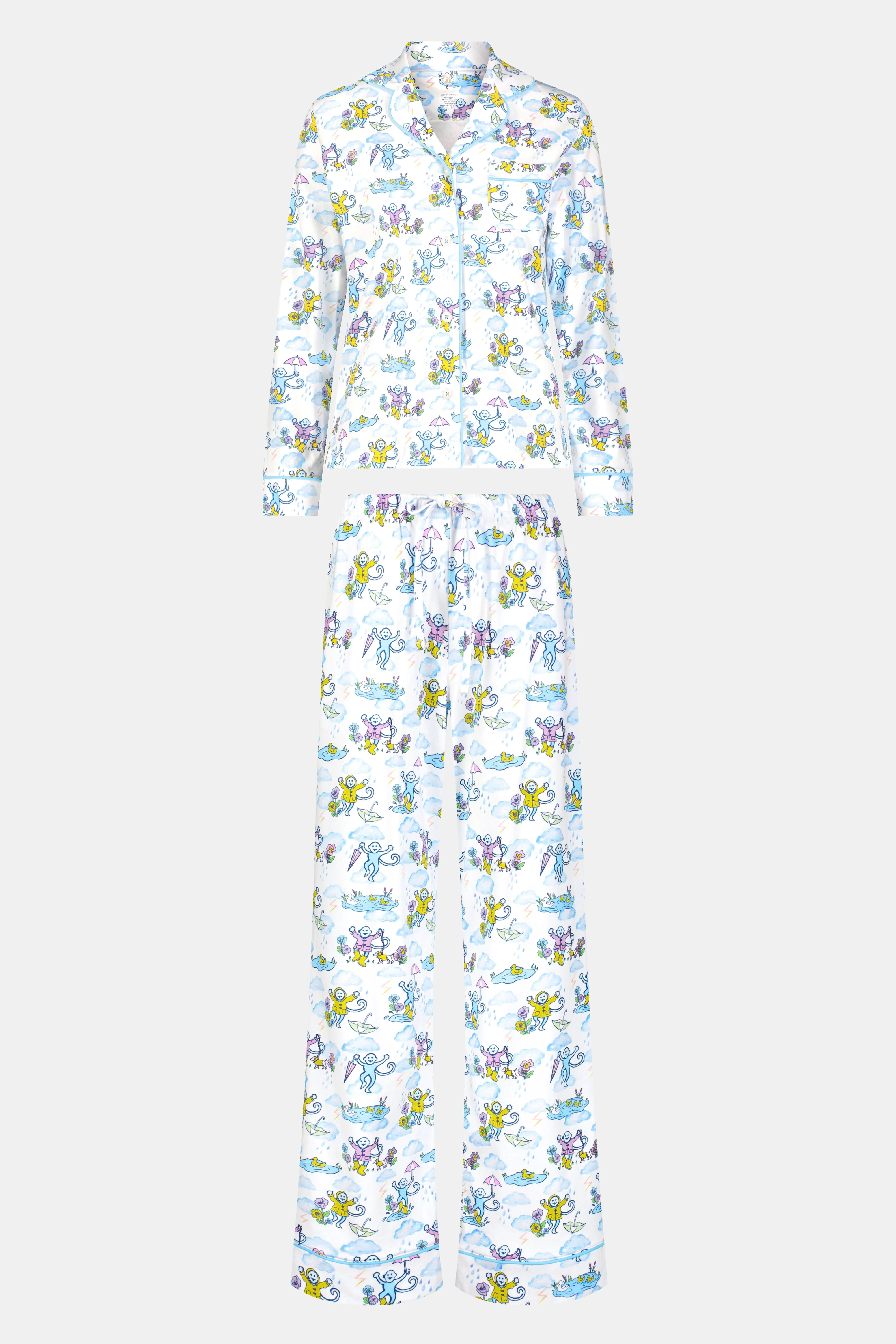 April Showers Long Sleeve Polo Pajamas - Image 5