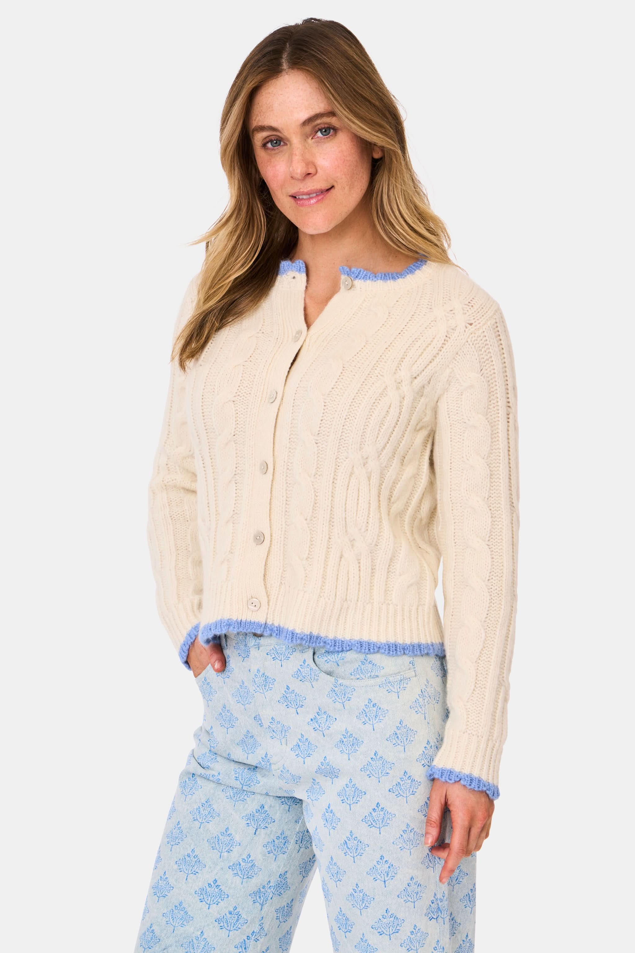 Rosella Cable Knit Cardigan - Image 6