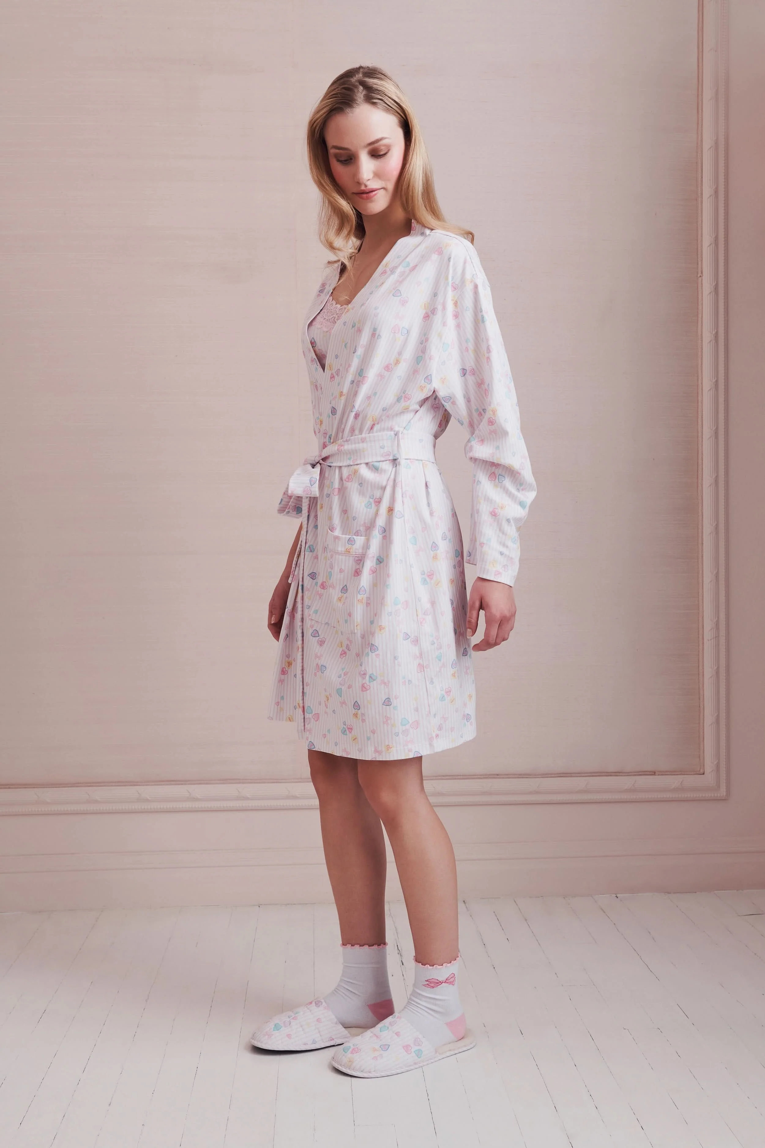 Candy Heart Stripe Blake Robe - Image 3