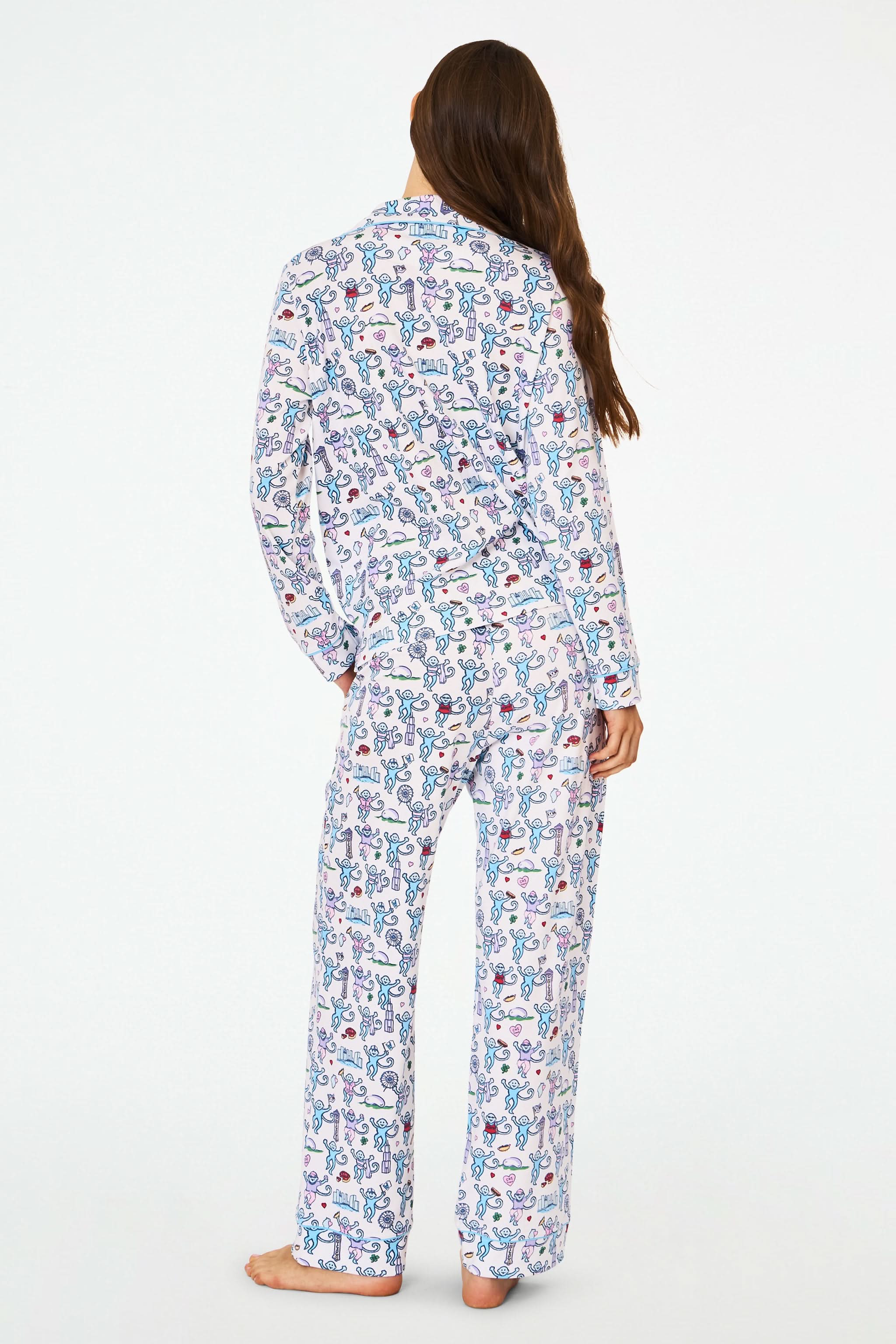 Chicago Monkey Long Sleeve Polo Pajamas - Image 5