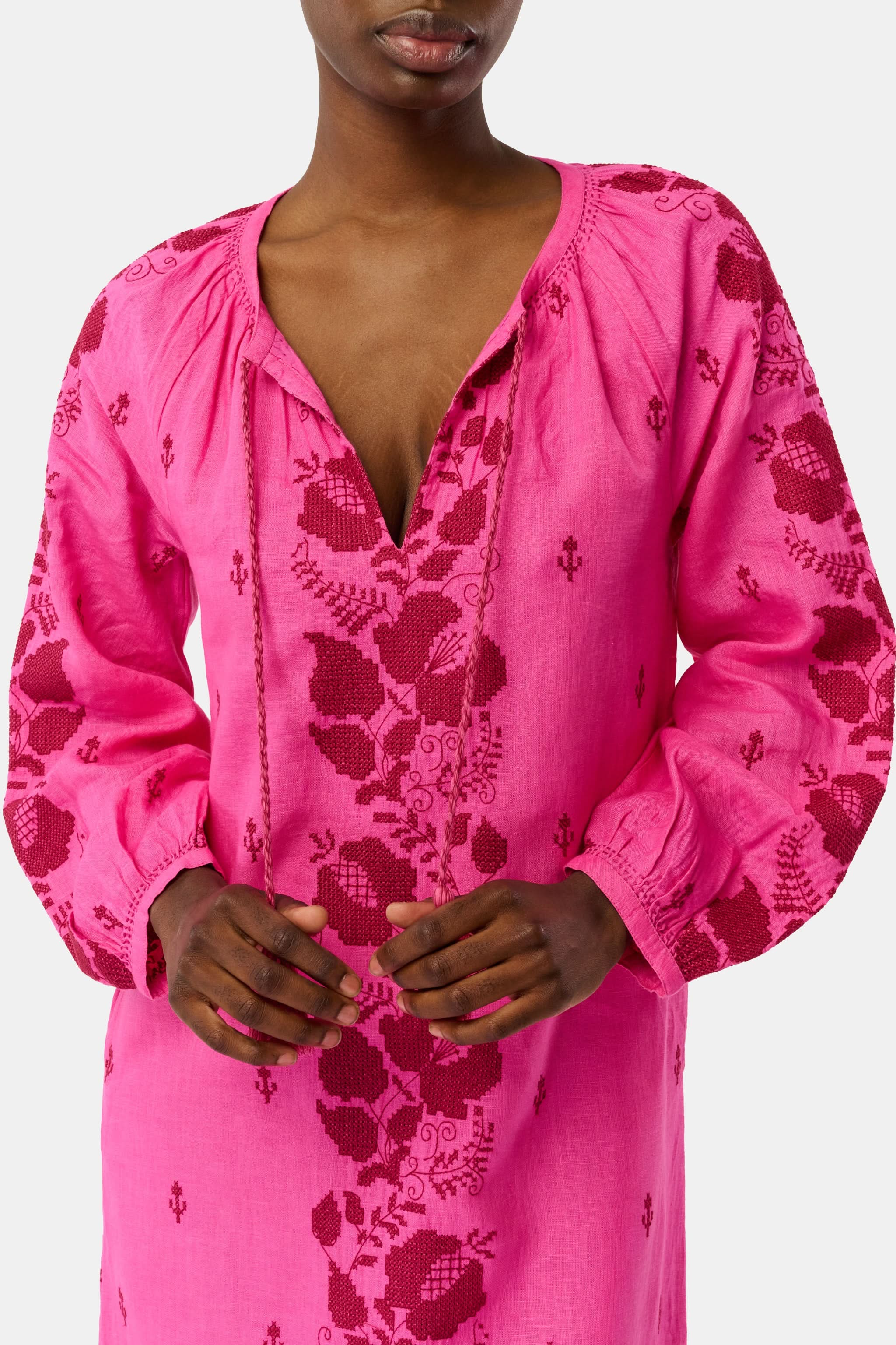 Cross Stitch Vine Shiv Caftan - Image 2