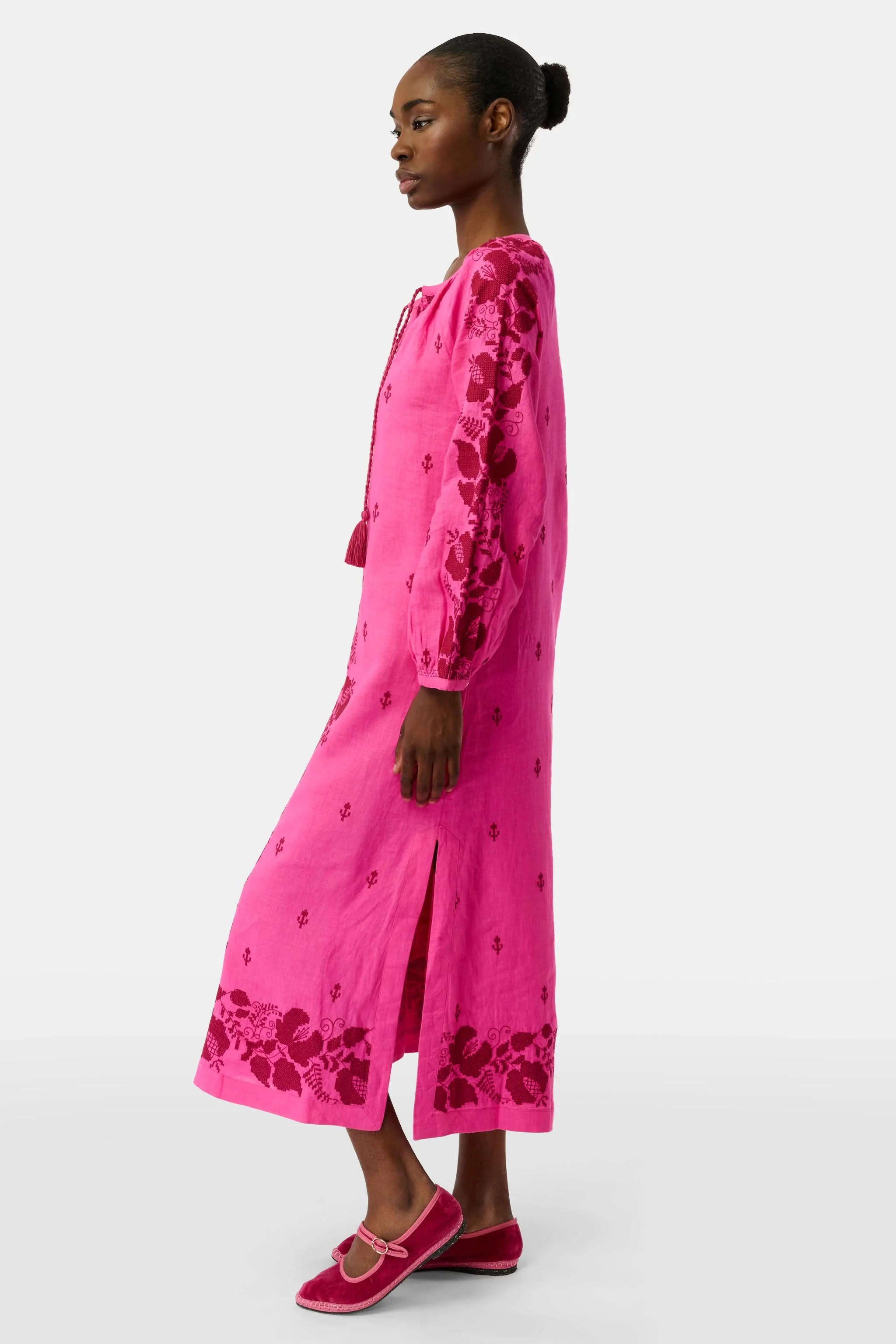 Cross Stitch Vine Shiv Caftan - Image 4