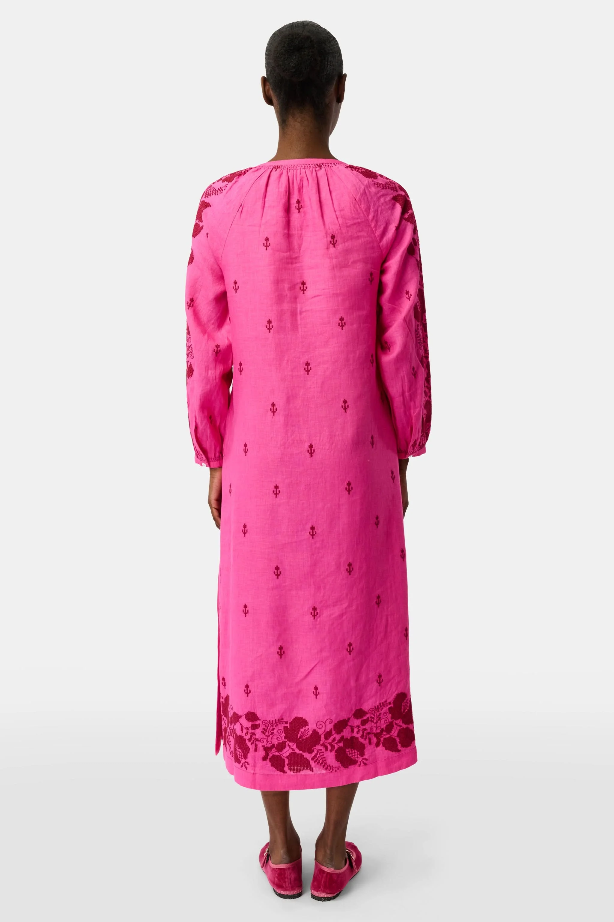 Cross Stitch Vine Shiv Caftan - Image 5
