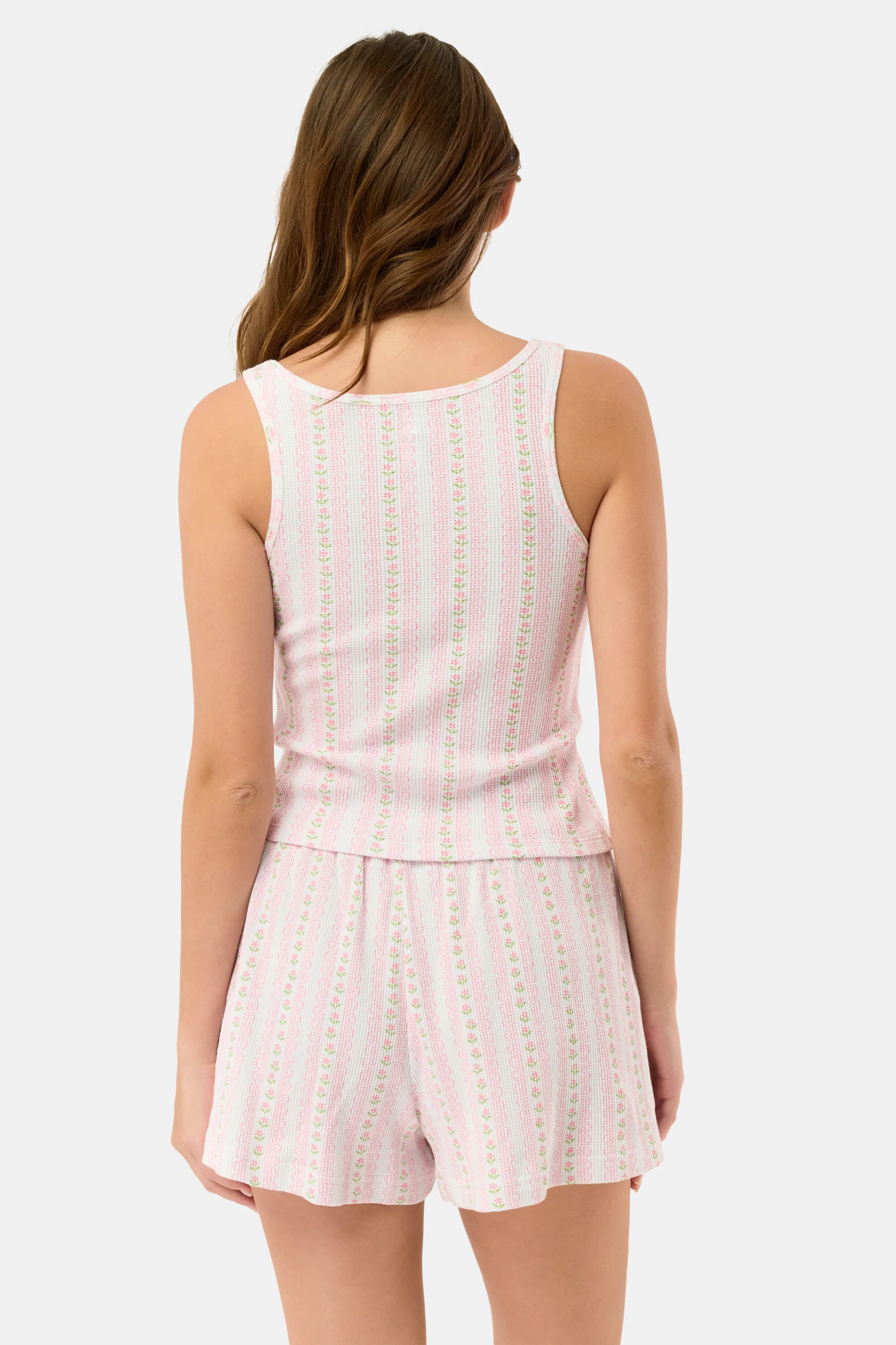 Daisy Heart Stripe Cherry Tank Set - Image 5