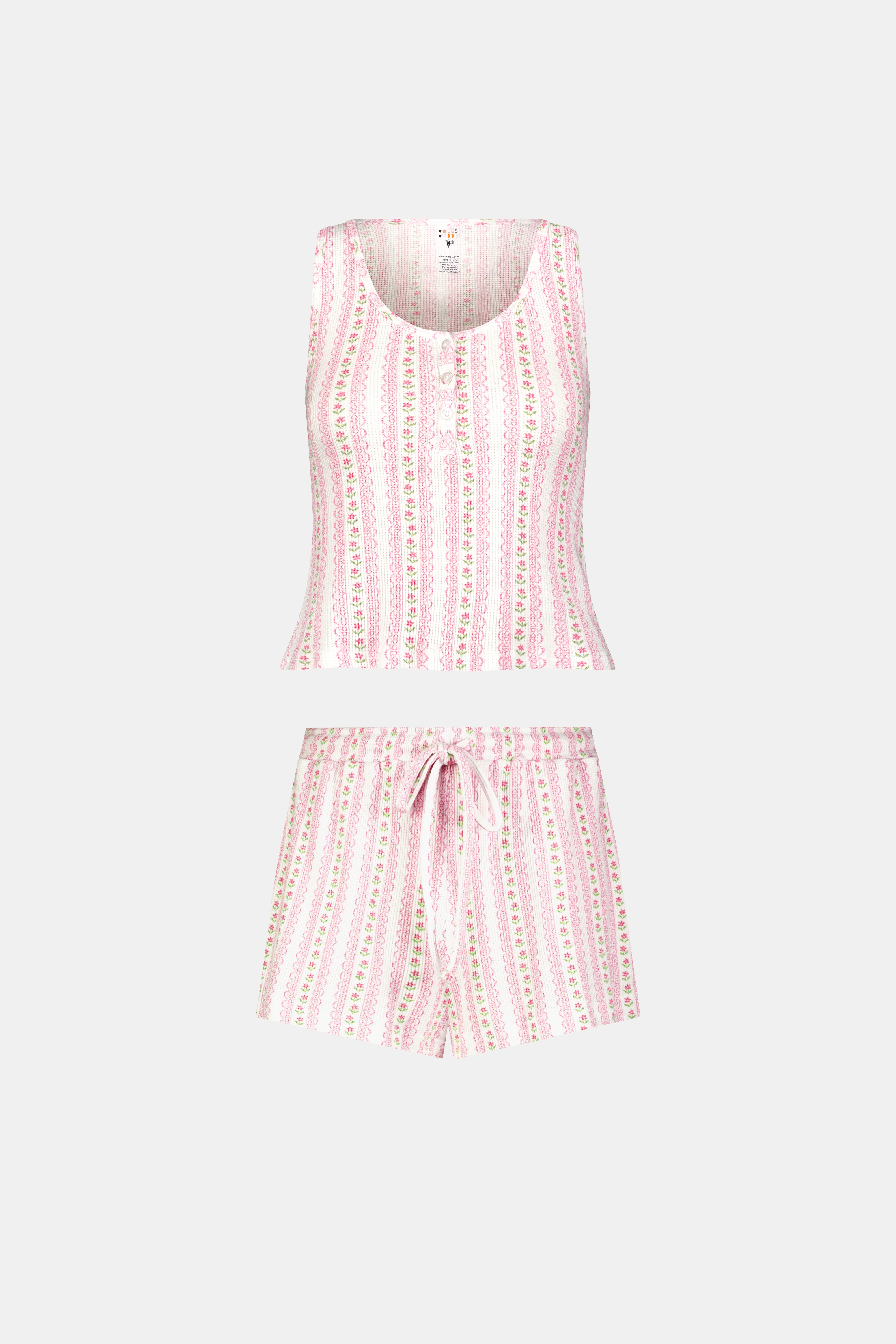 Daisy Heart Stripe Cherry Tank Set - Image 8