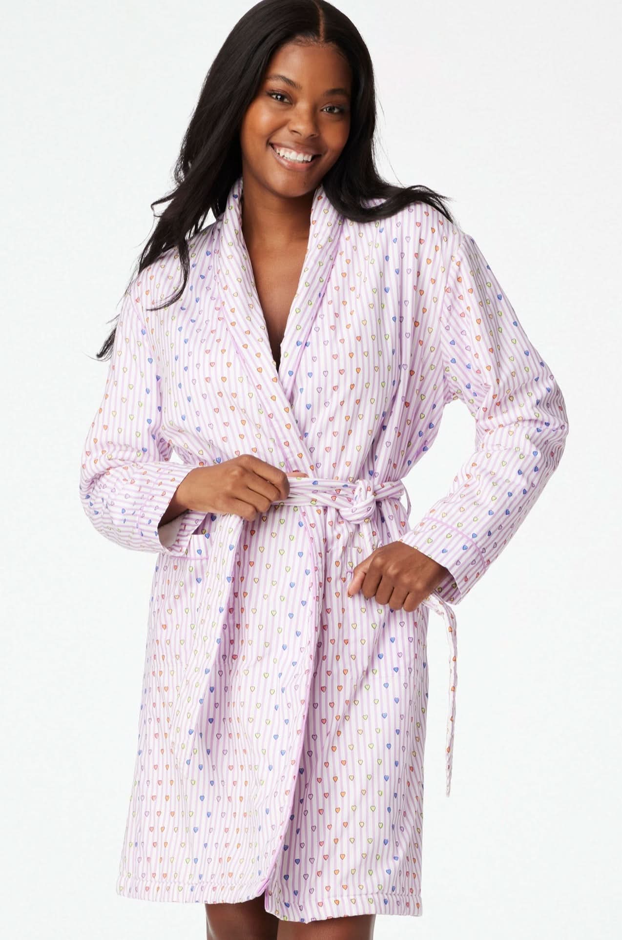 Disco Hearts Cosmo Robe