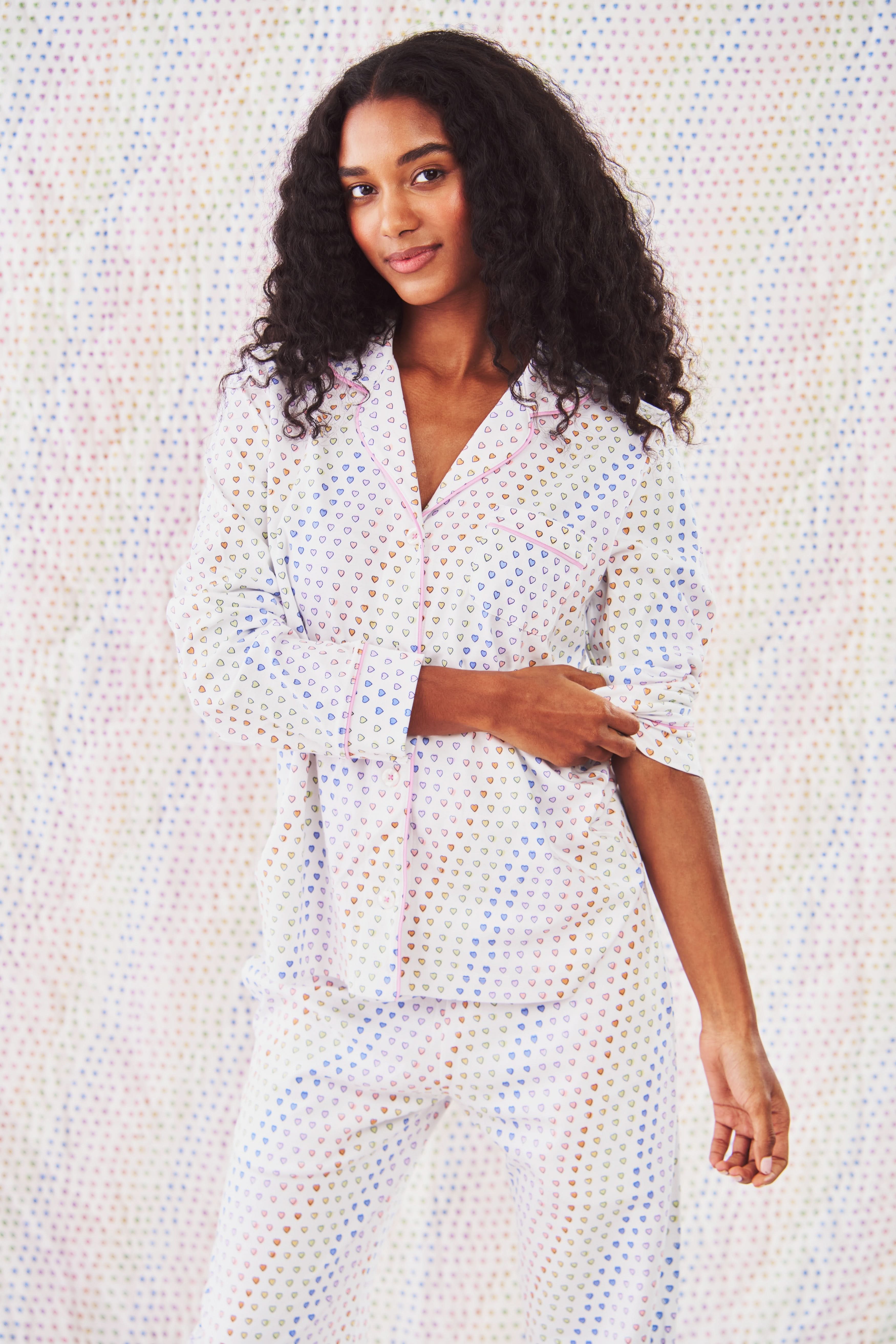 Disco Hearts Long Sleeve Polo Pajamas - Image 2