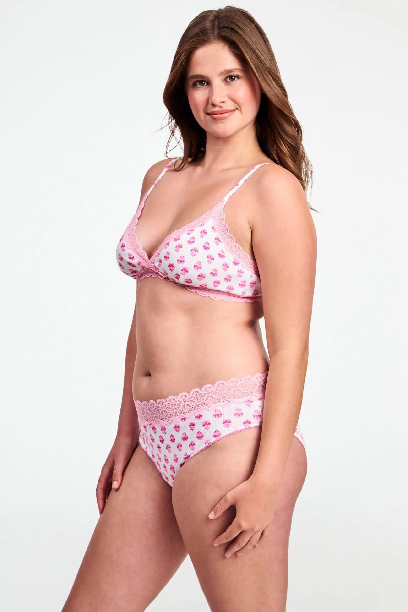 Ditsy Daisy Pointelle Jane Bralette - Image 4