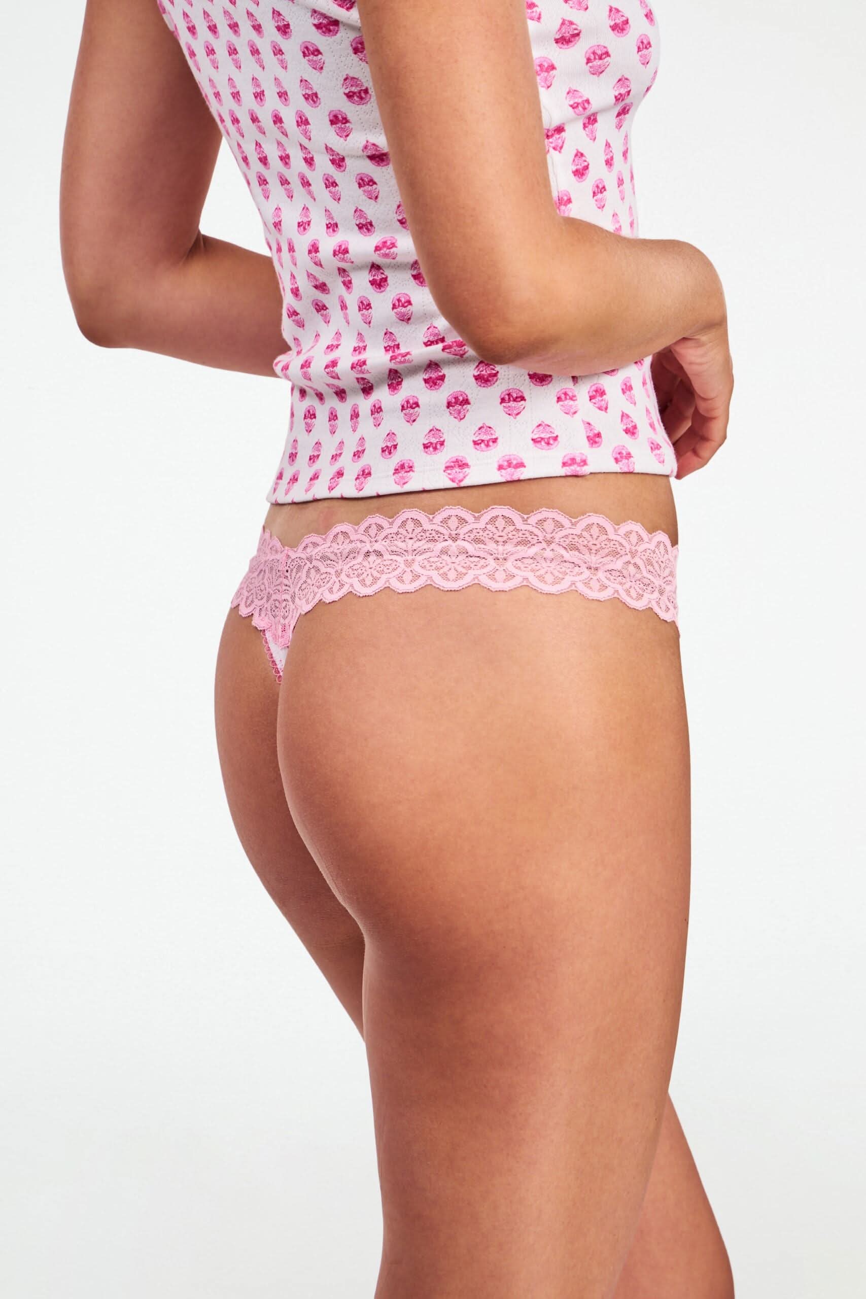 Ditsy Daisy Pointelle Jay Thong - Image 4