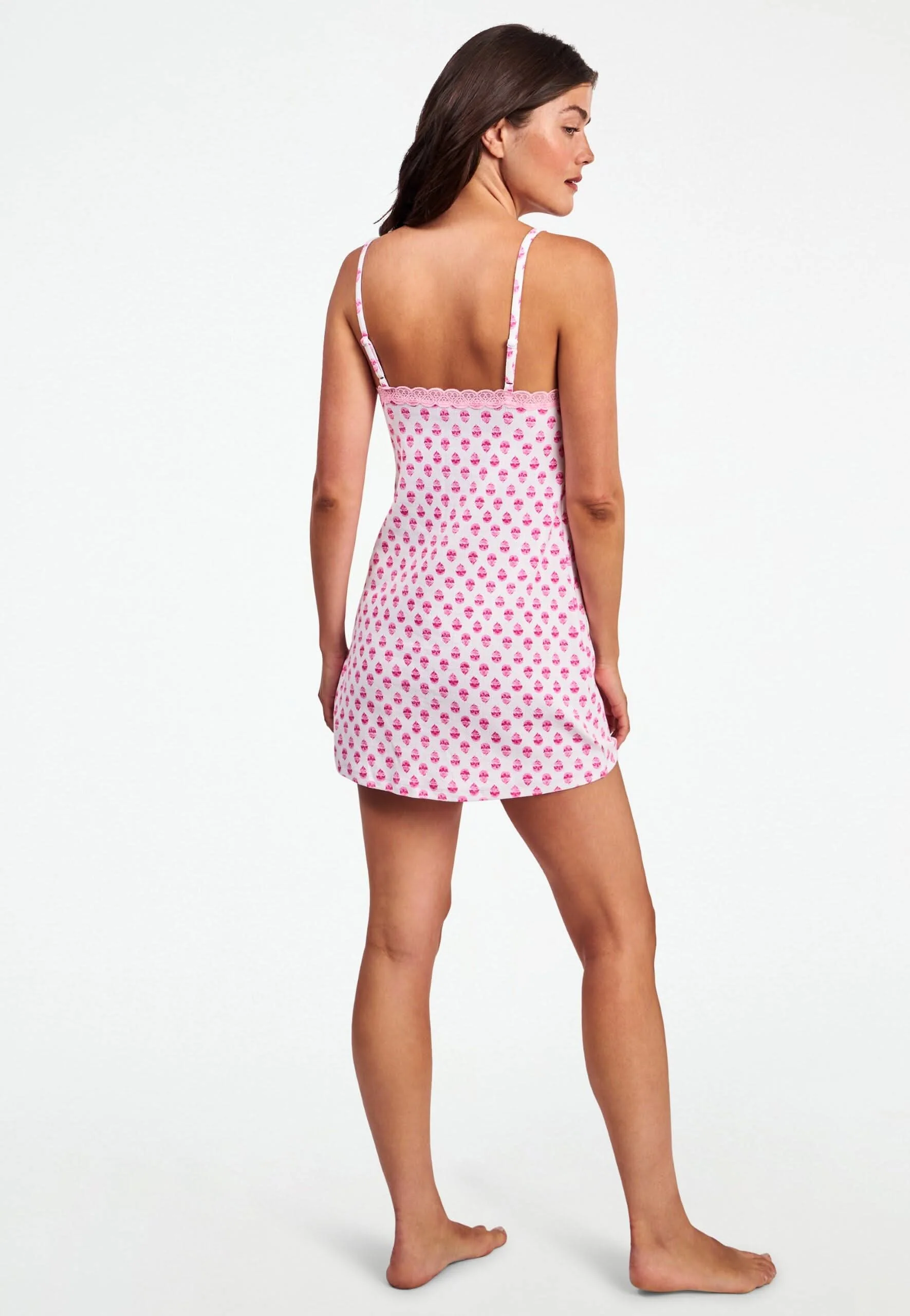 Ditsy Daisy Pointelle Pearl Slip Dress - Image 3