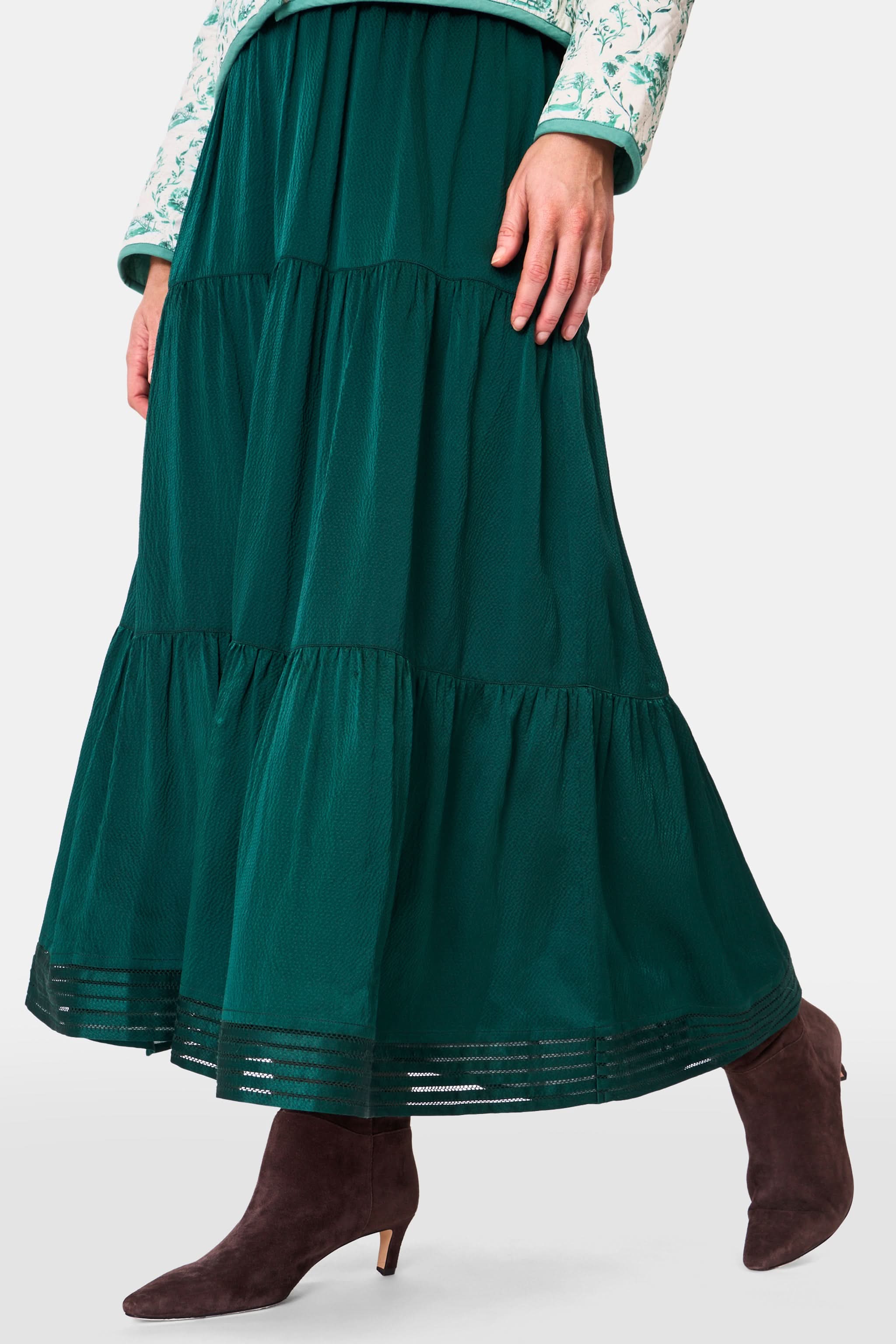 Feather Stitch Embroidery Carlisa Skirt - Image 3