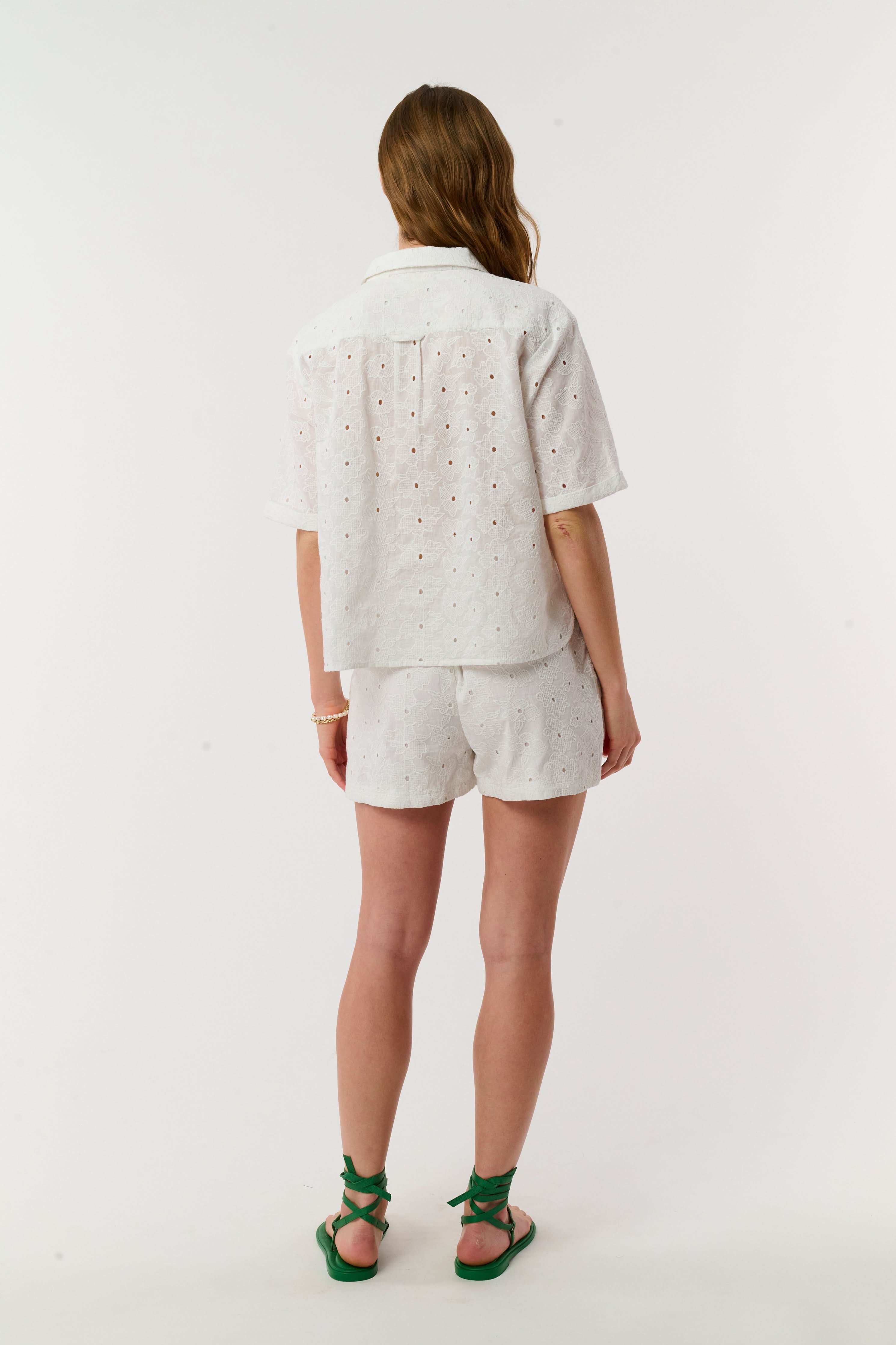 Floral Eyelet Cody Shorts - Image 5