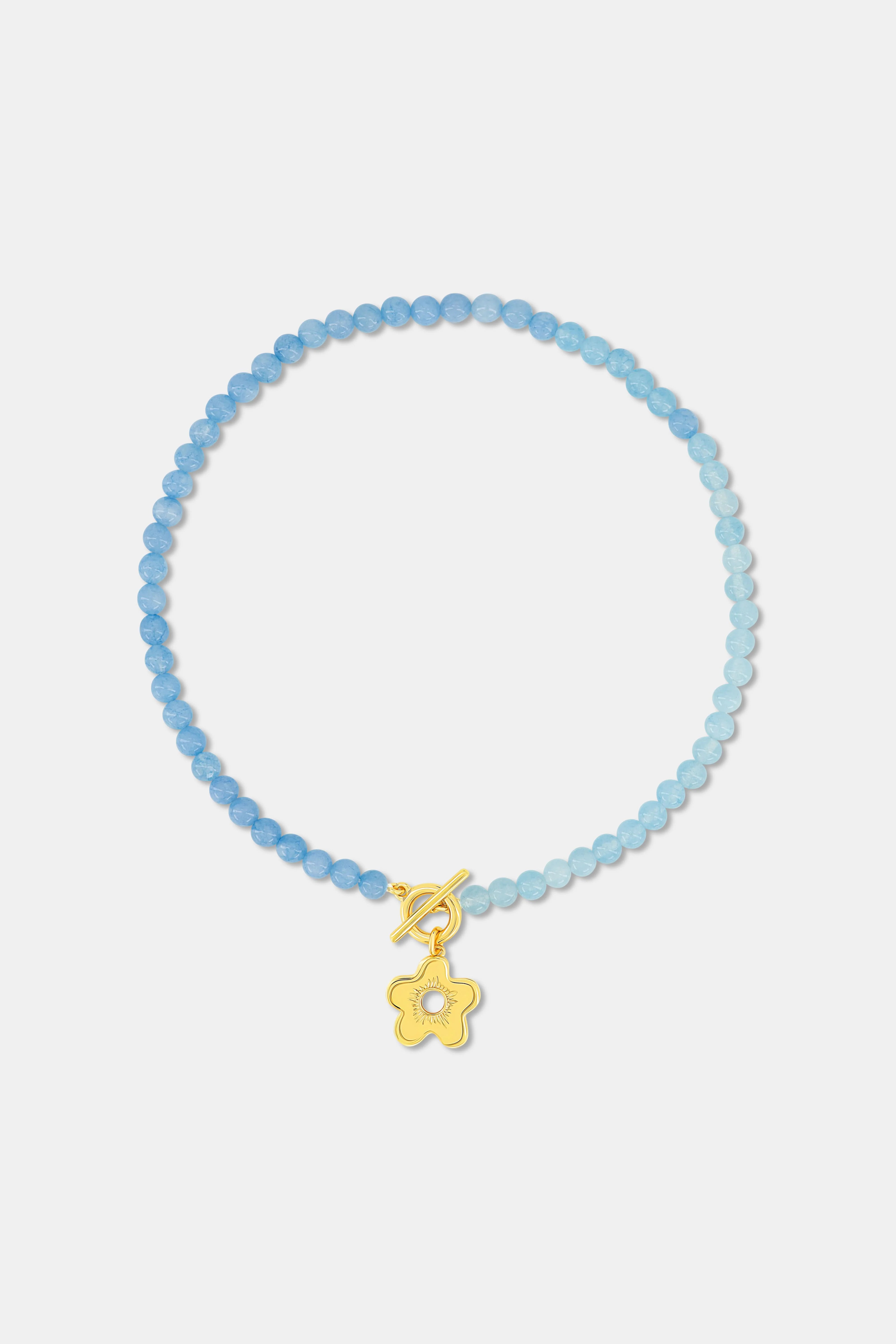 Flower Charm Beaded Necklace - Image 2