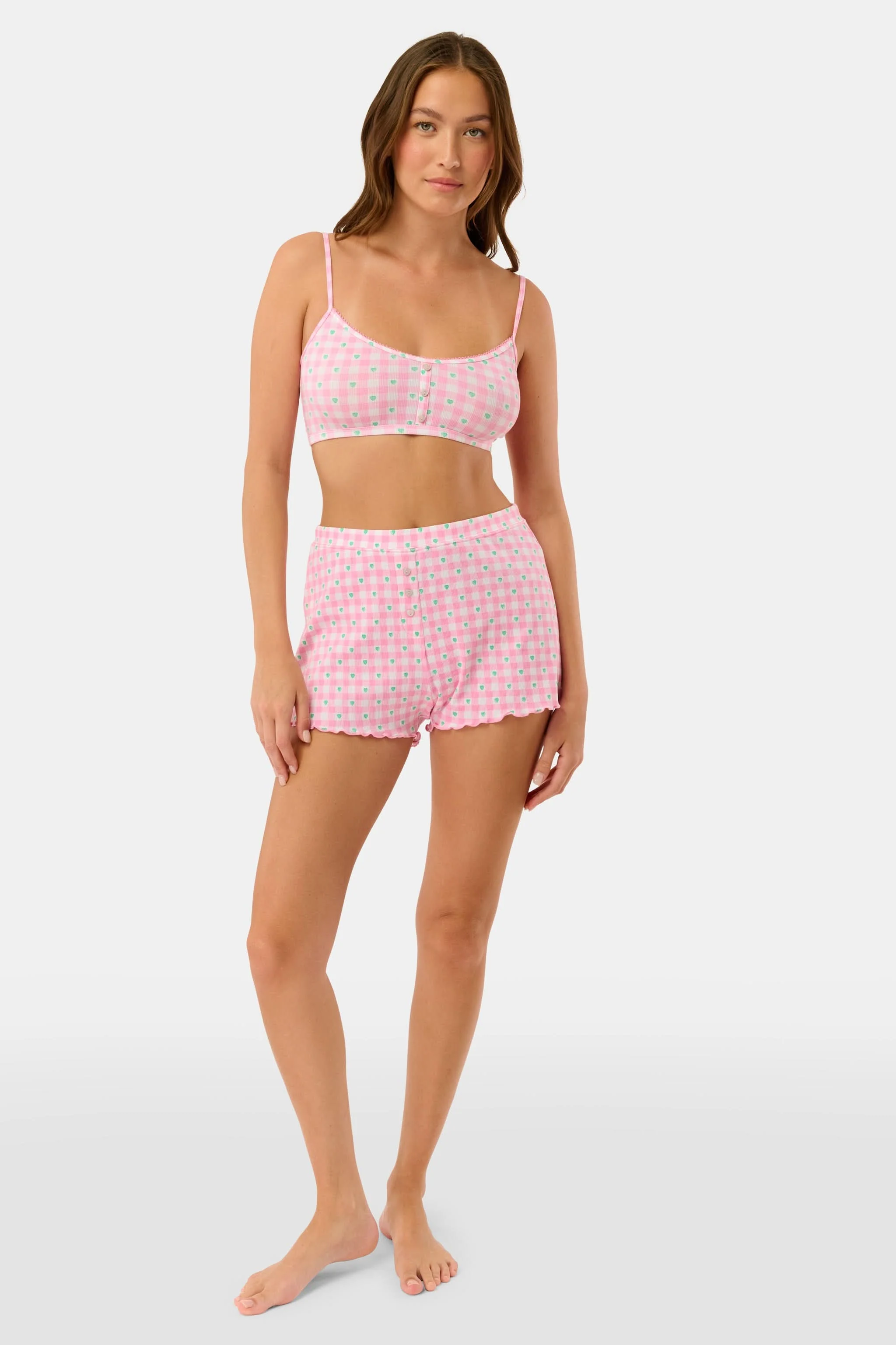 Gingham Hearts Sullivan Shortie - Image 4