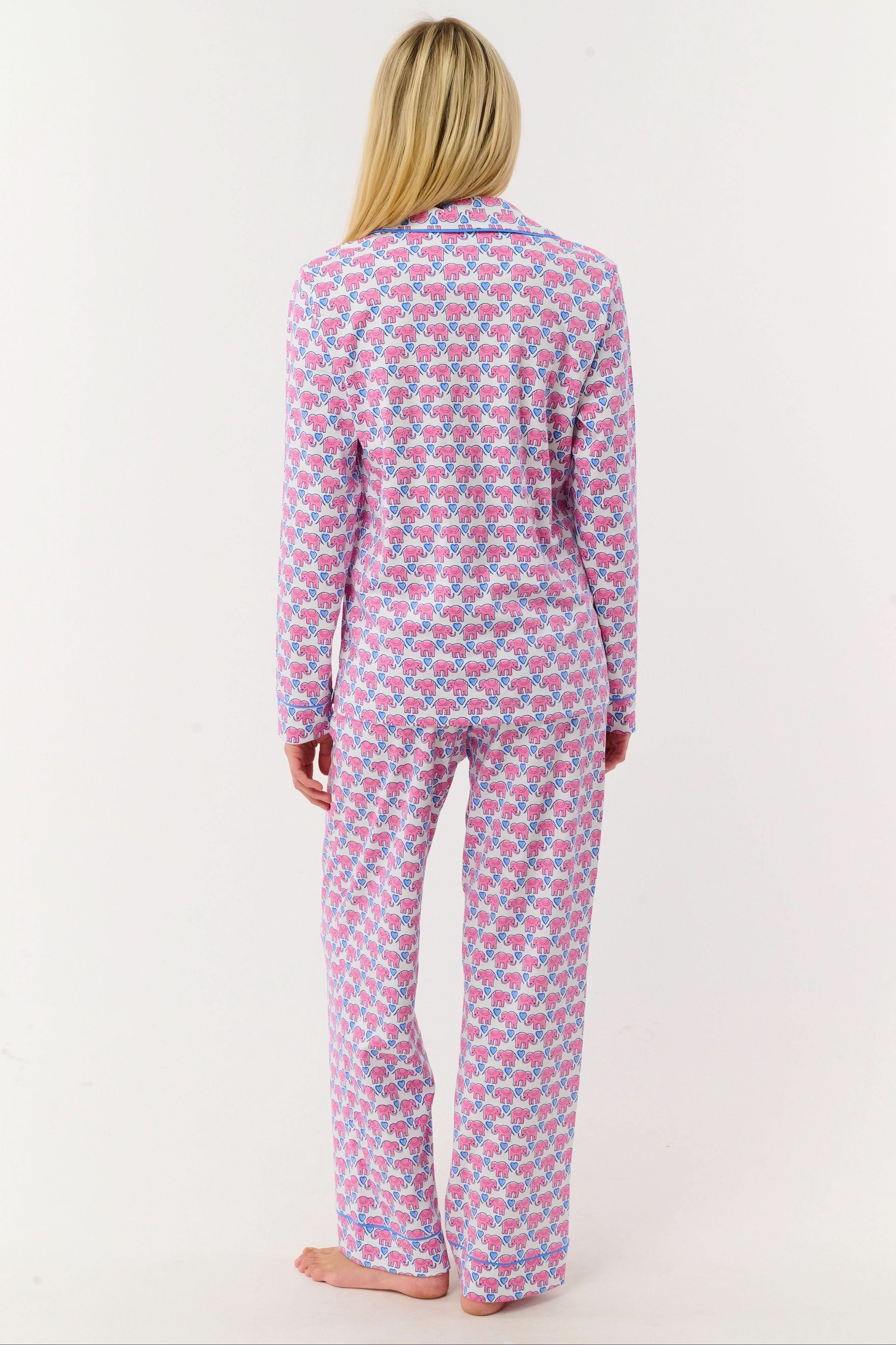 Hathi Heart Long Sleeve Polo Pajamas - Image 4