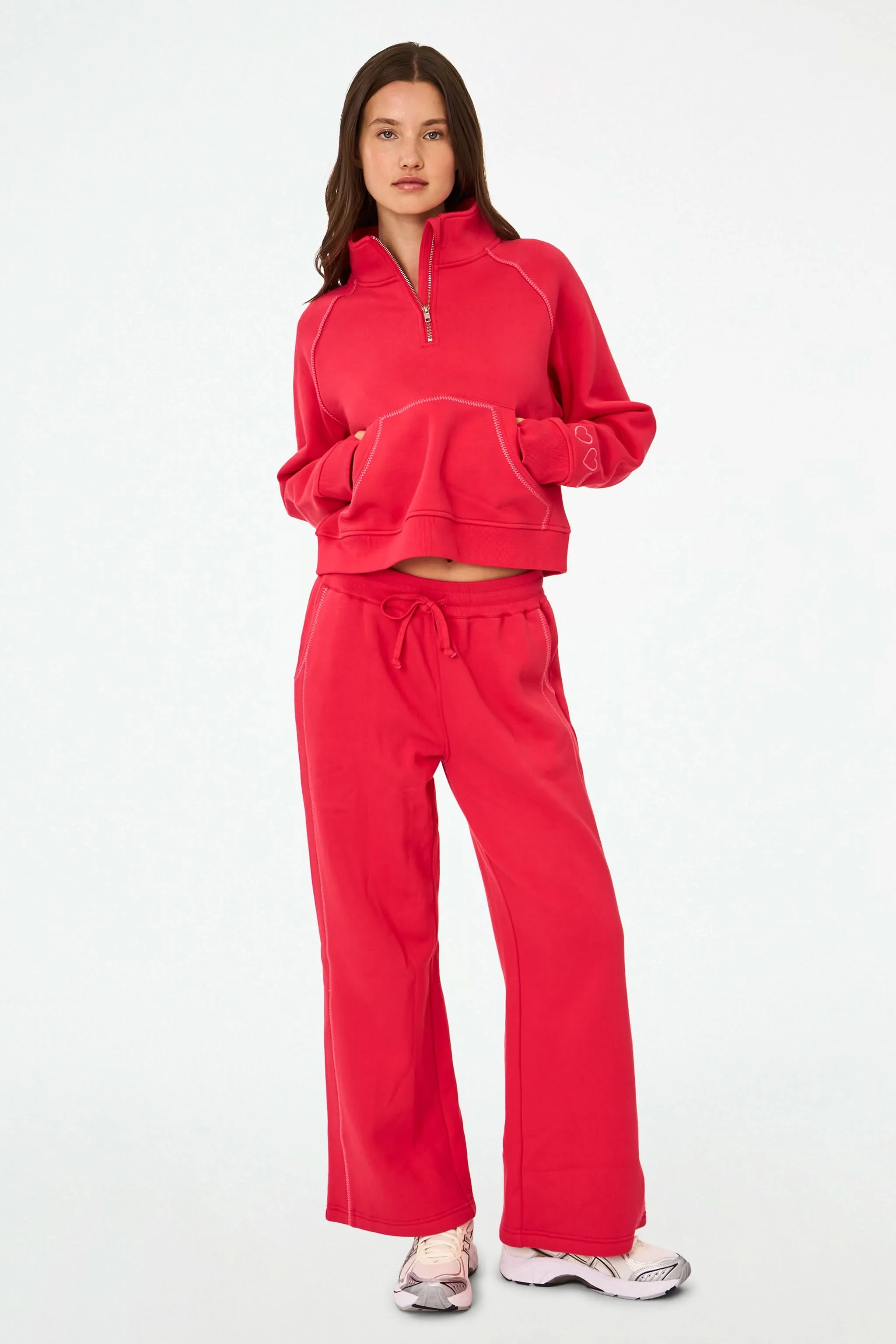 Hearts Embroidered Hudson Sweatshirt - Image 3
