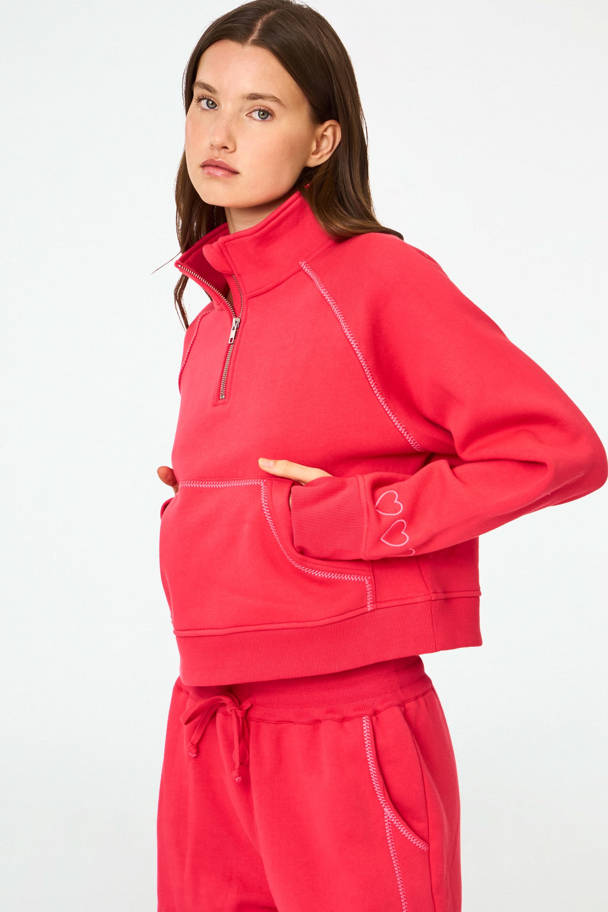 Hearts Embroidered Hudson Sweatshirt - Image 4