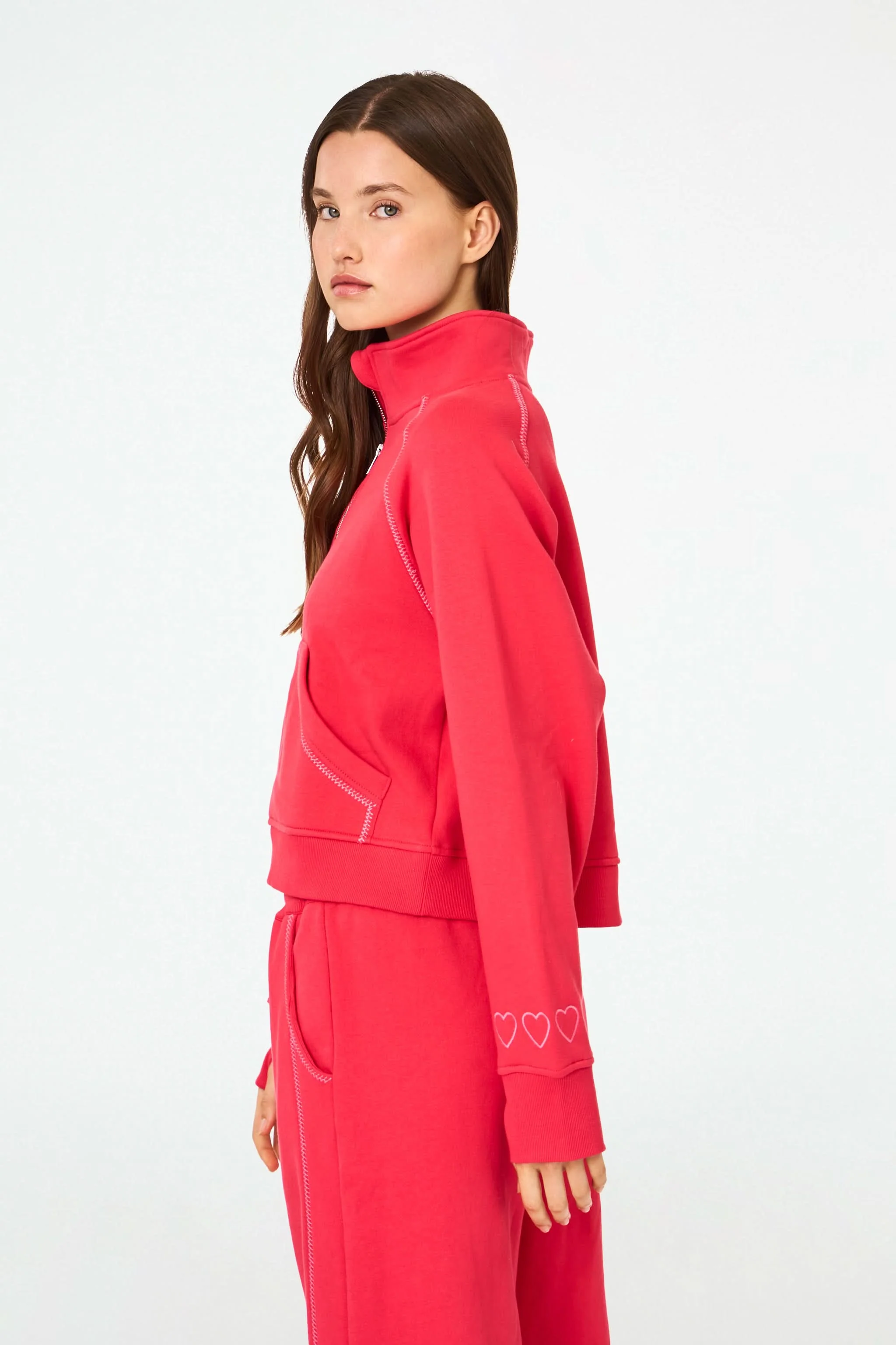 Hearts Embroidered Hudson Sweatshirt - Image 5