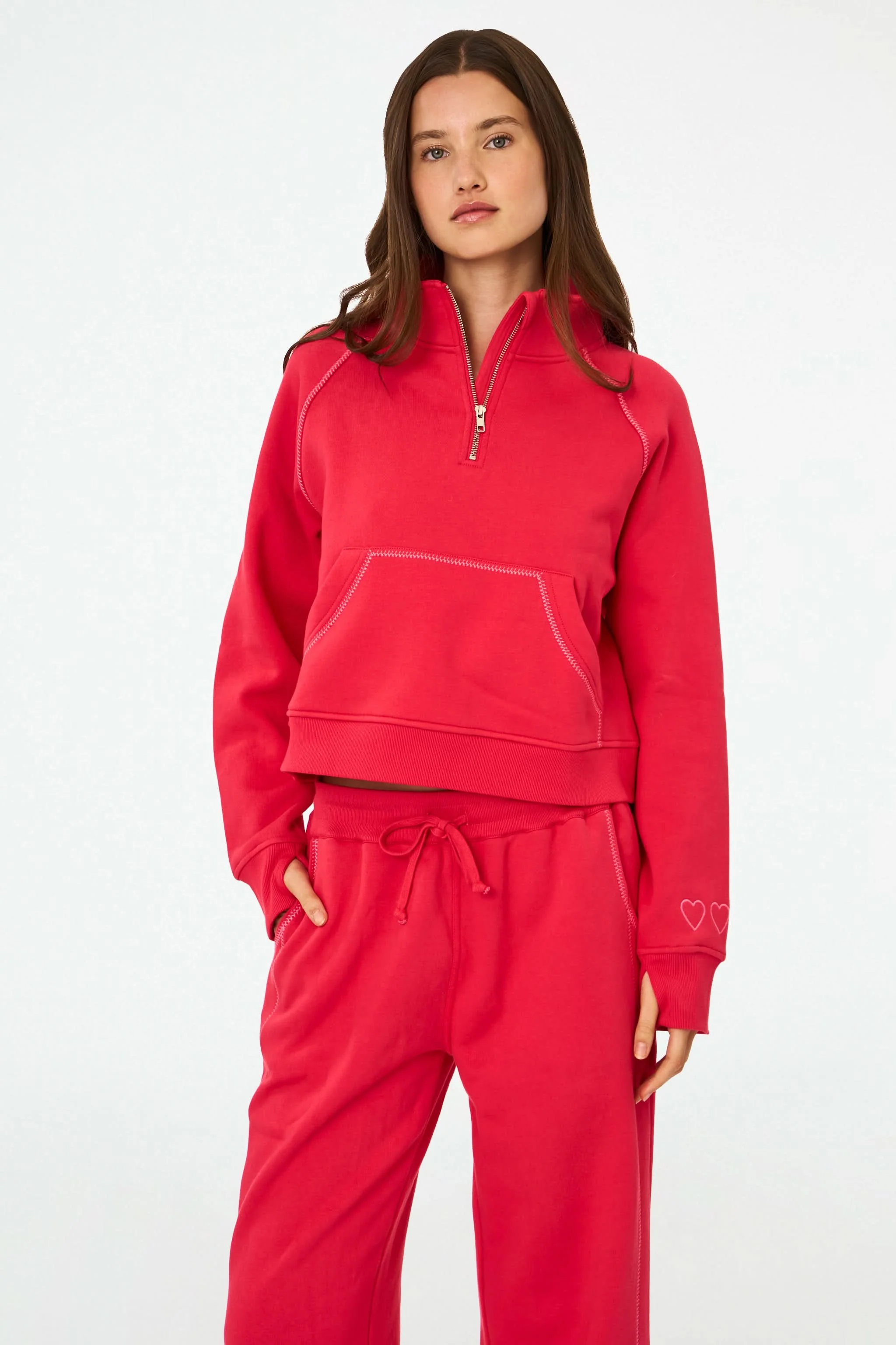 Hearts Embroidered Hudson Sweatshirt - Image 6