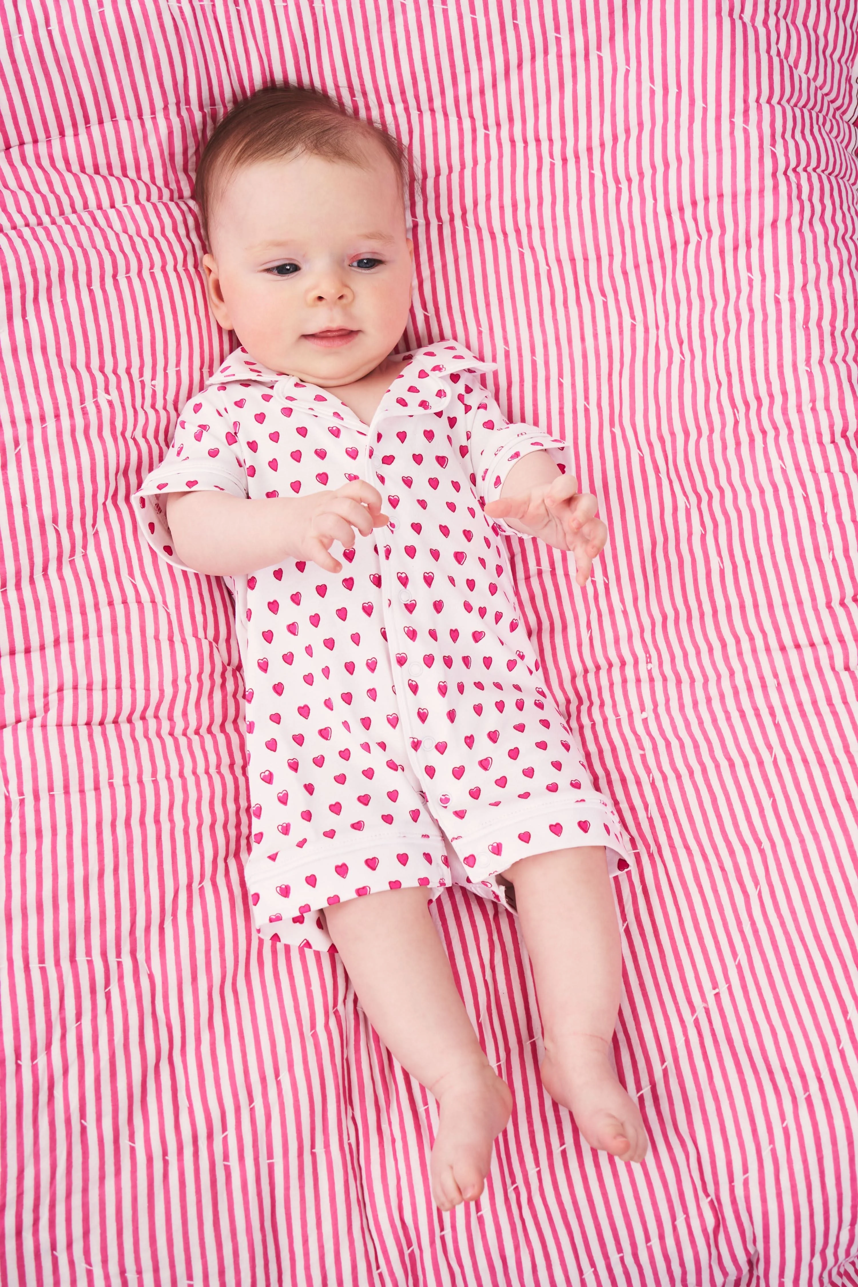 Infant Hearts Polo Onesie