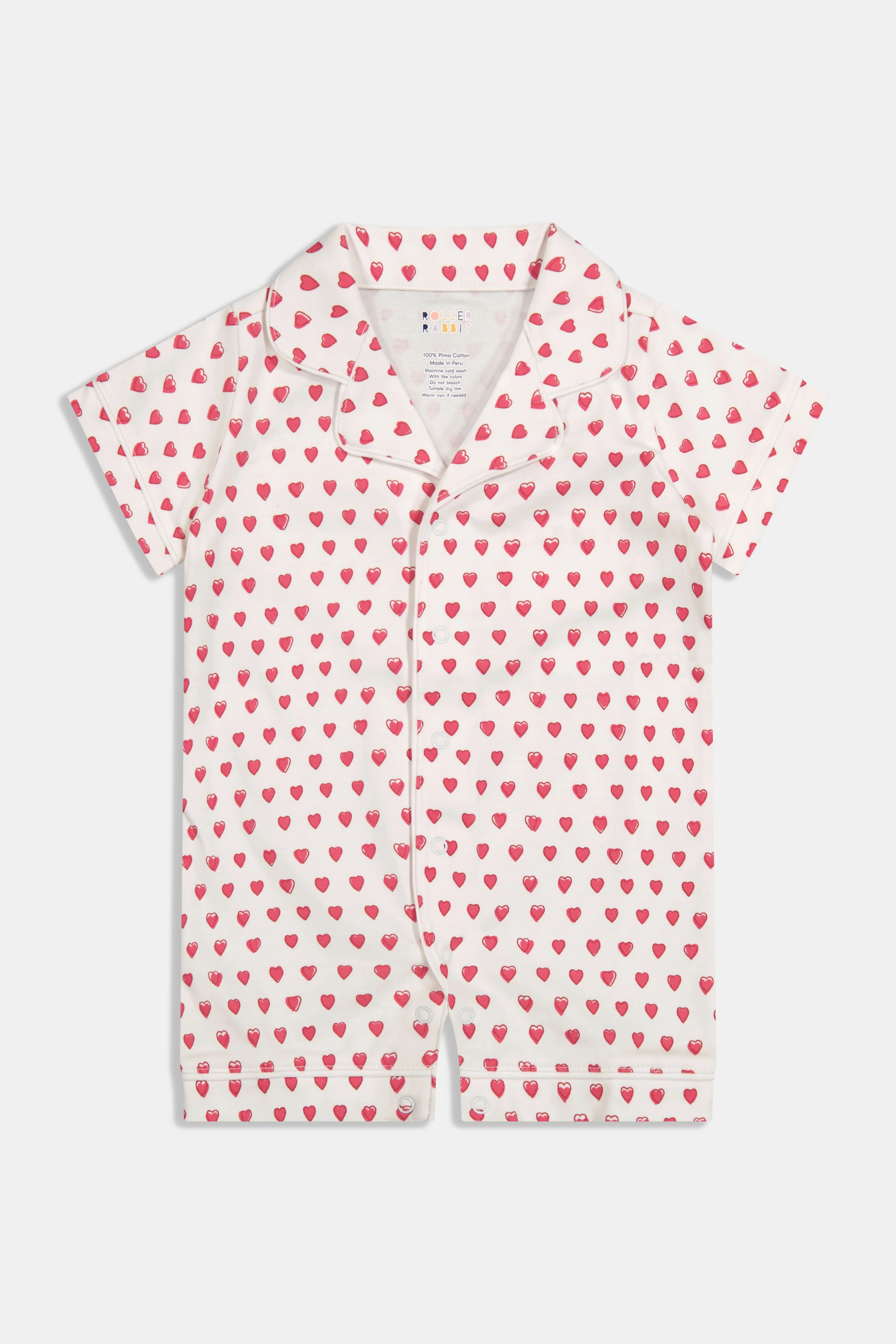 Infant Hearts Polo Onesie - Image 2