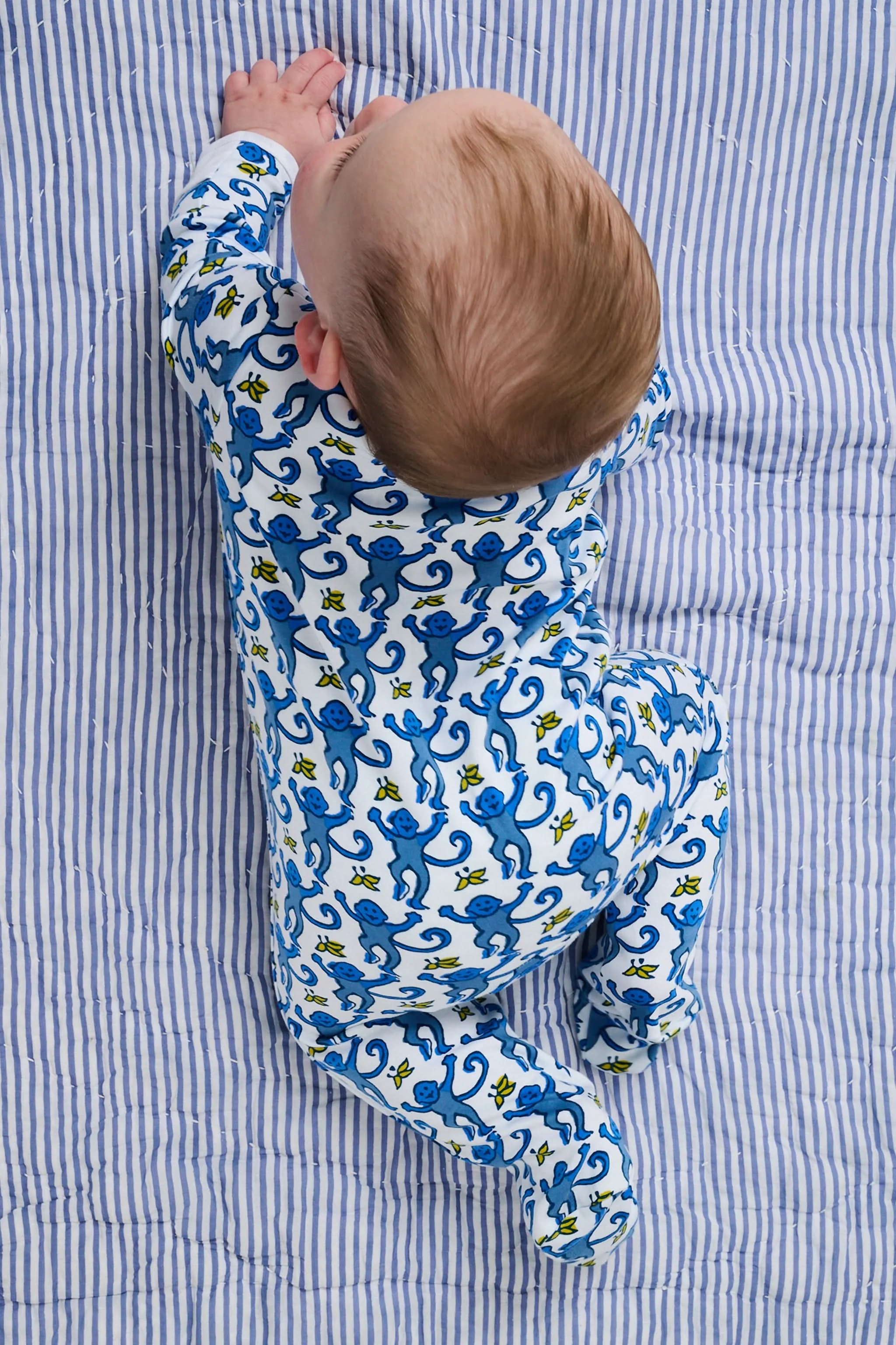 Infant Monkey Zipper Footie - Image 4