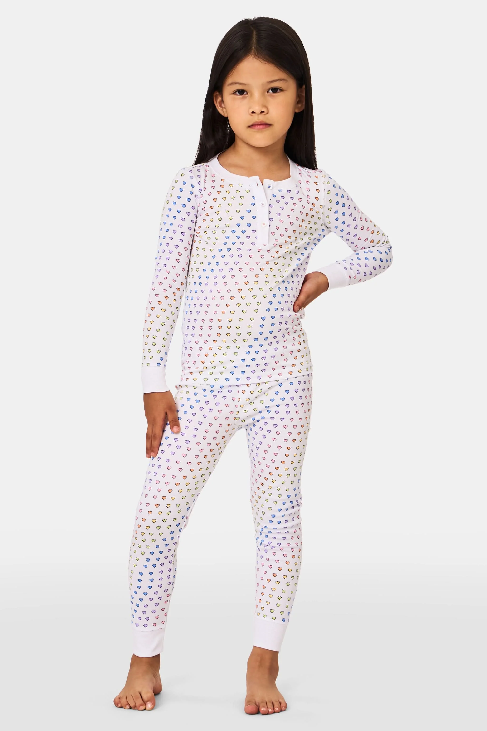 Kids Disco Hearts Pajamas - Image 3