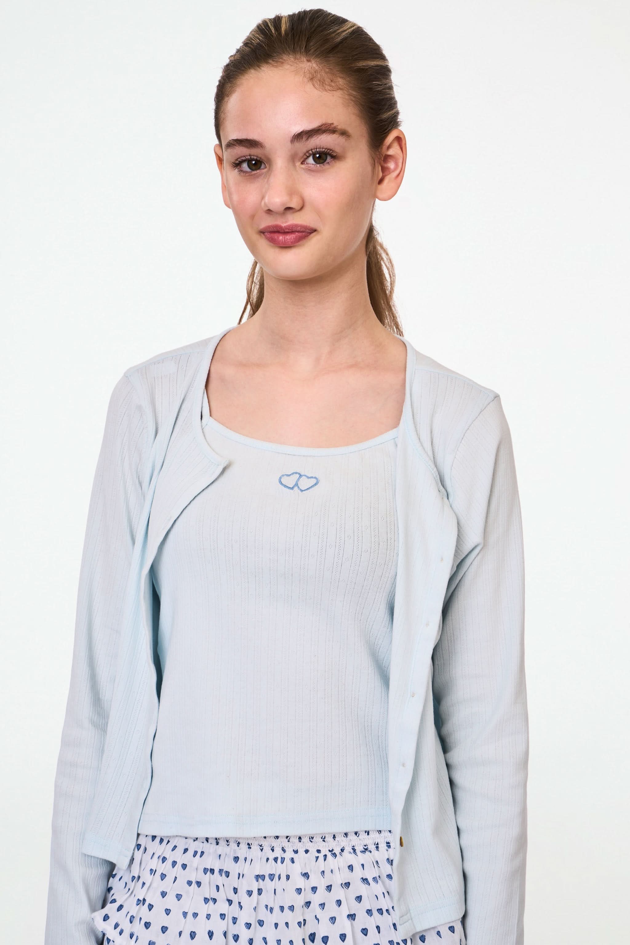 Kids Hearts Pointelle Bridget Cami - Image 7