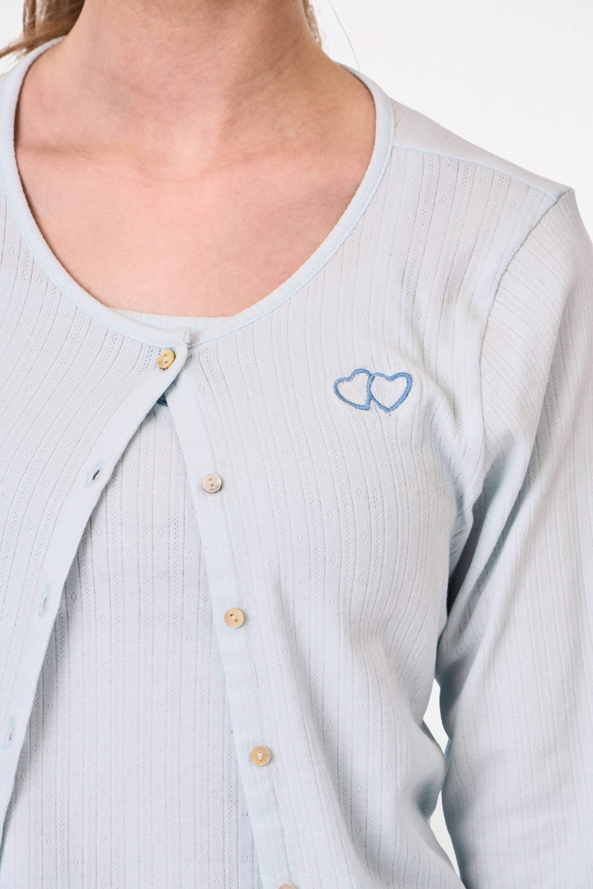 Kids Hearts Pointelle Heidi Cardigan - Image 6