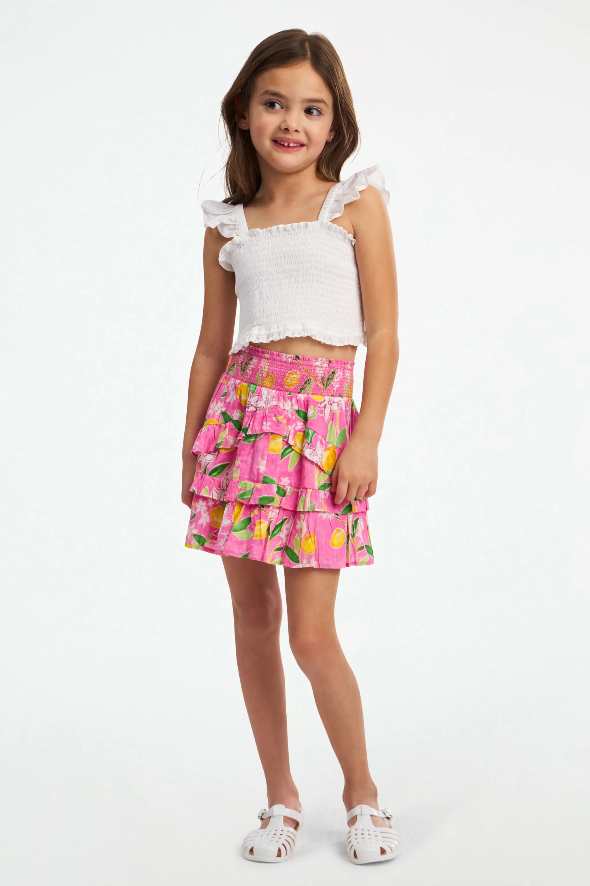 Kids Lemon Blossom Bibi Skirt - Image 2