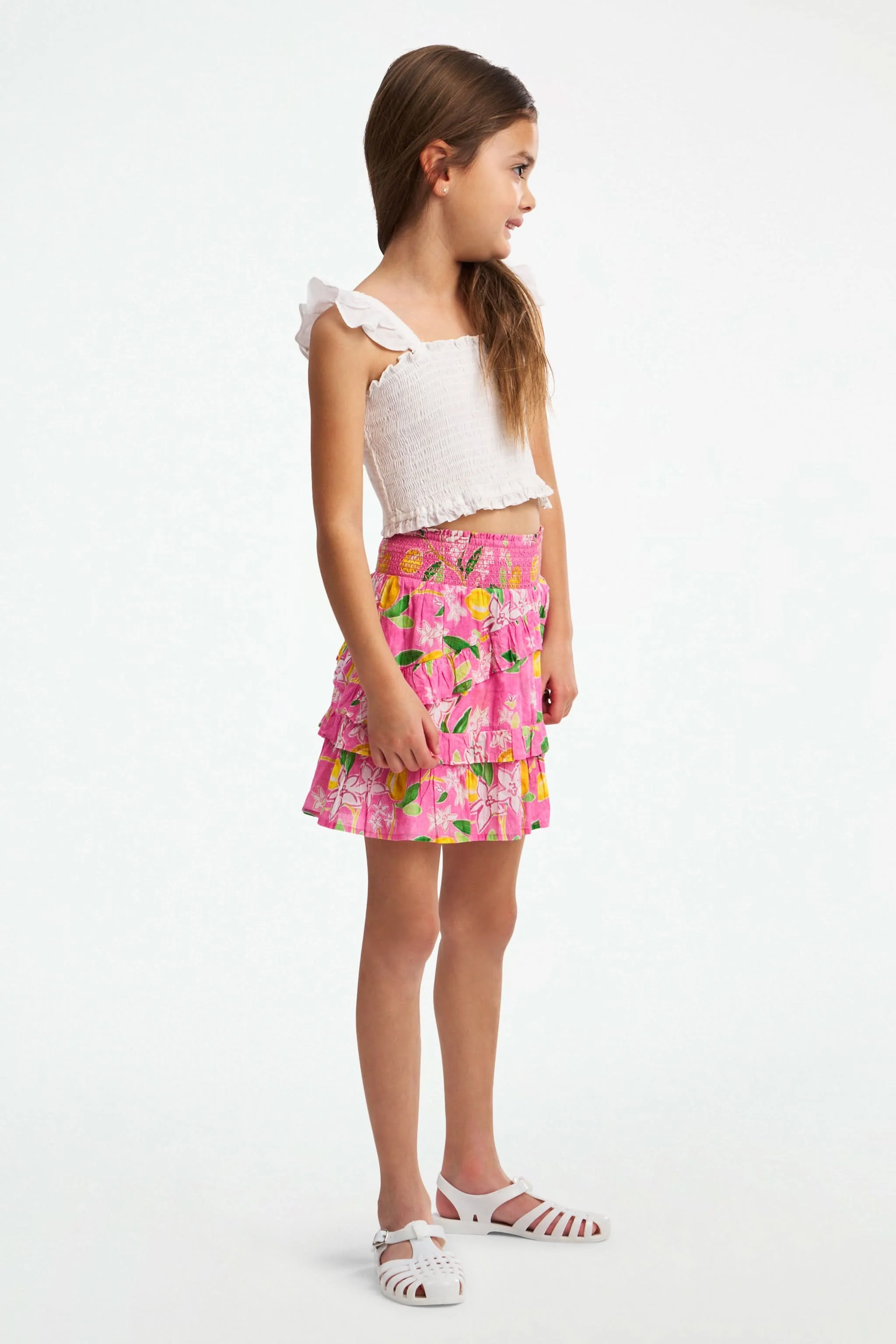 Kids Lemon Blossom Bibi Skirt - Image 4