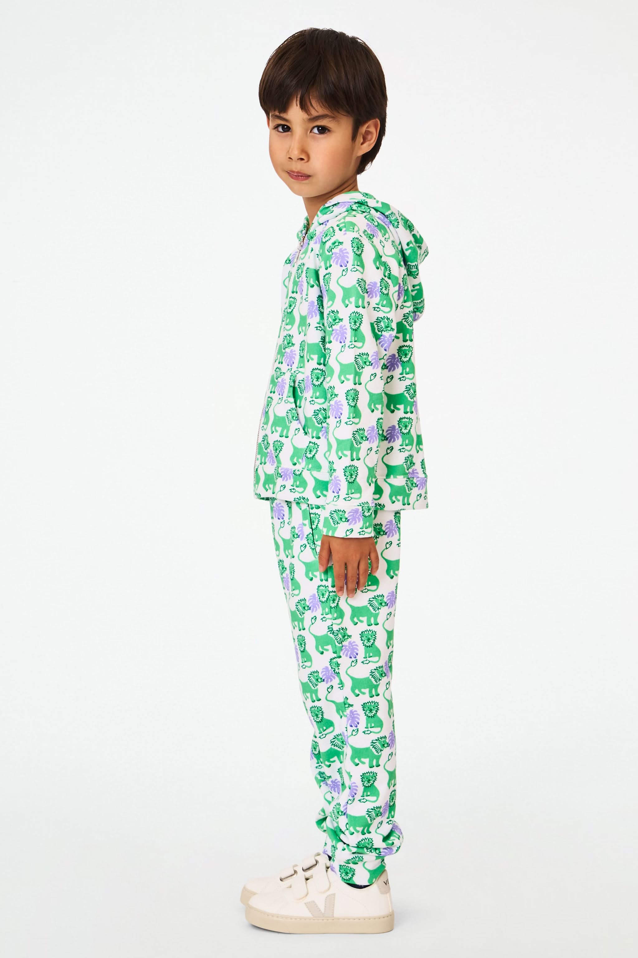 Kids Leo The Lion Harley Hoodie - Image 3