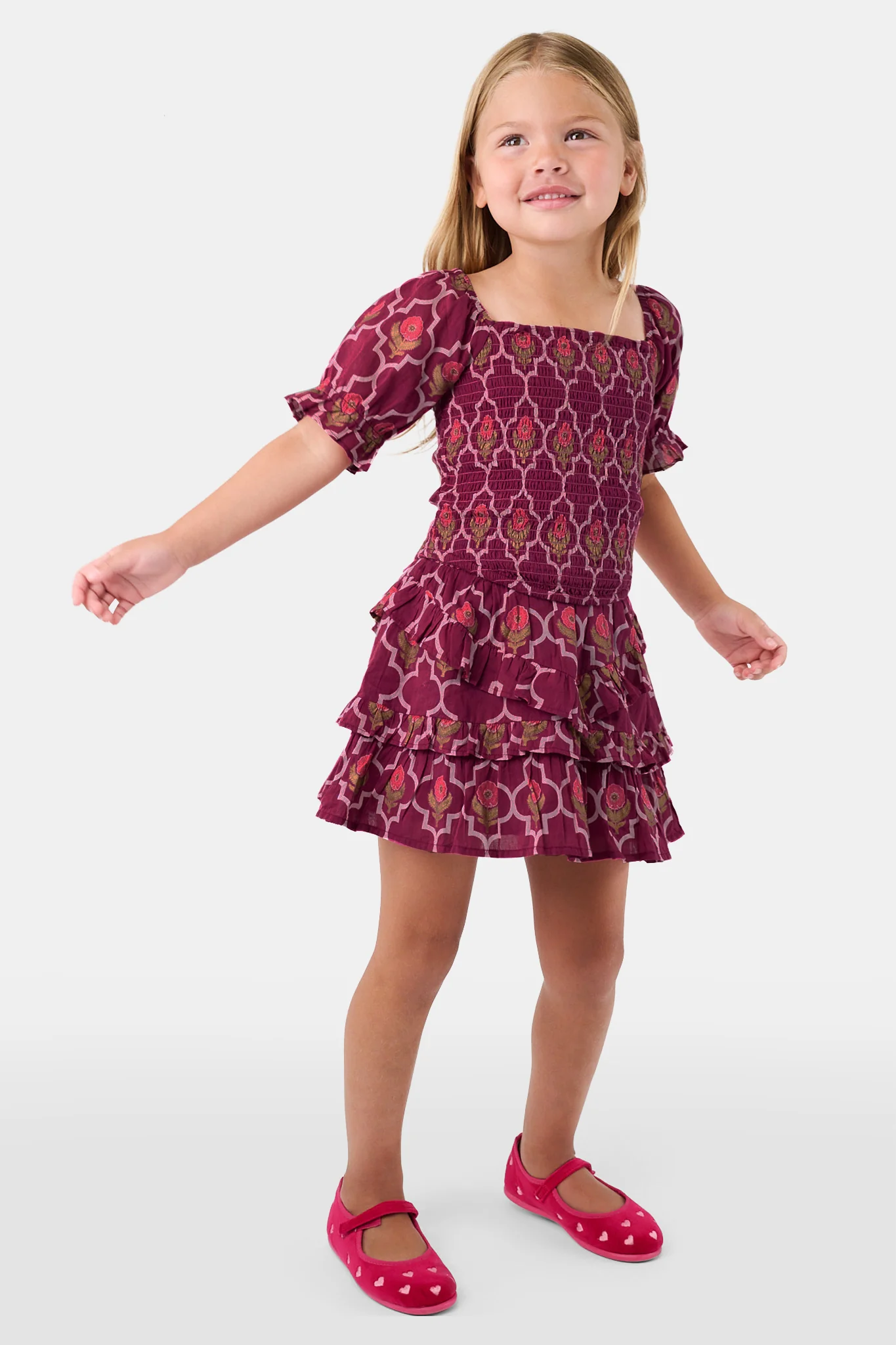 Kids Marquis Floral Bibi Skirt - Image 5