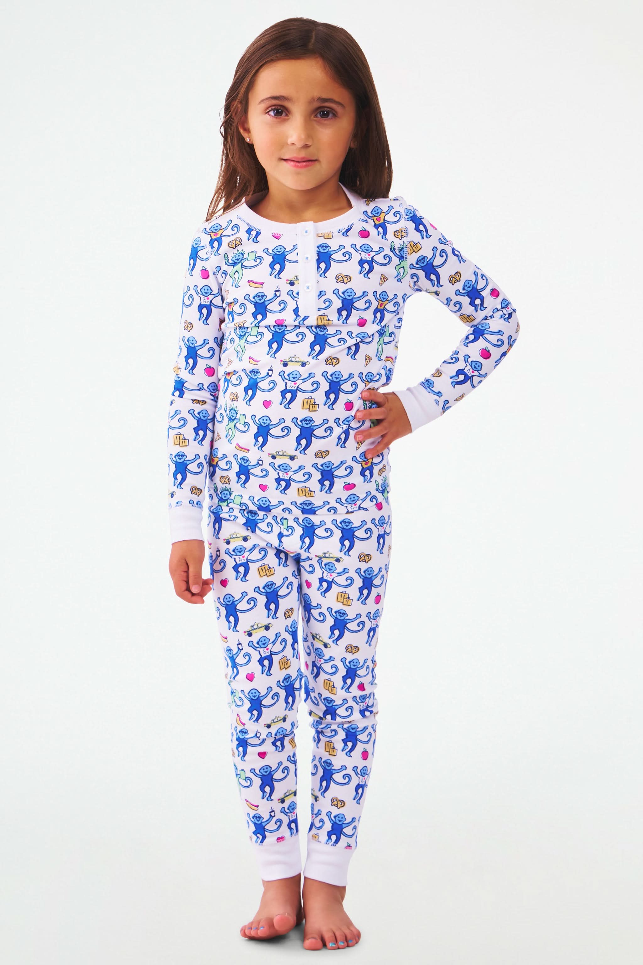 Kids NY Monkey Pajamas