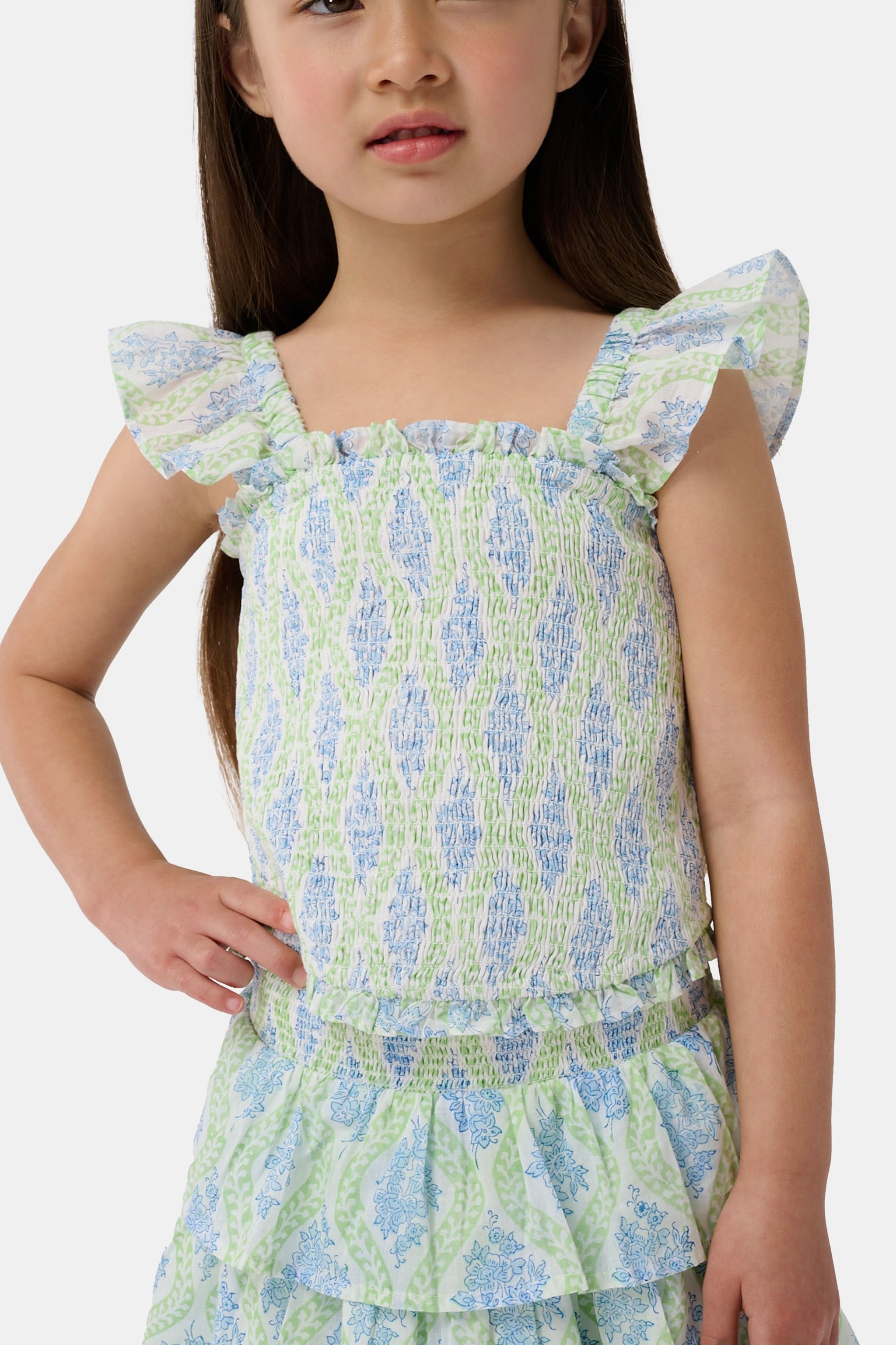 Kids Zelda Floral Tory Top - Image 4