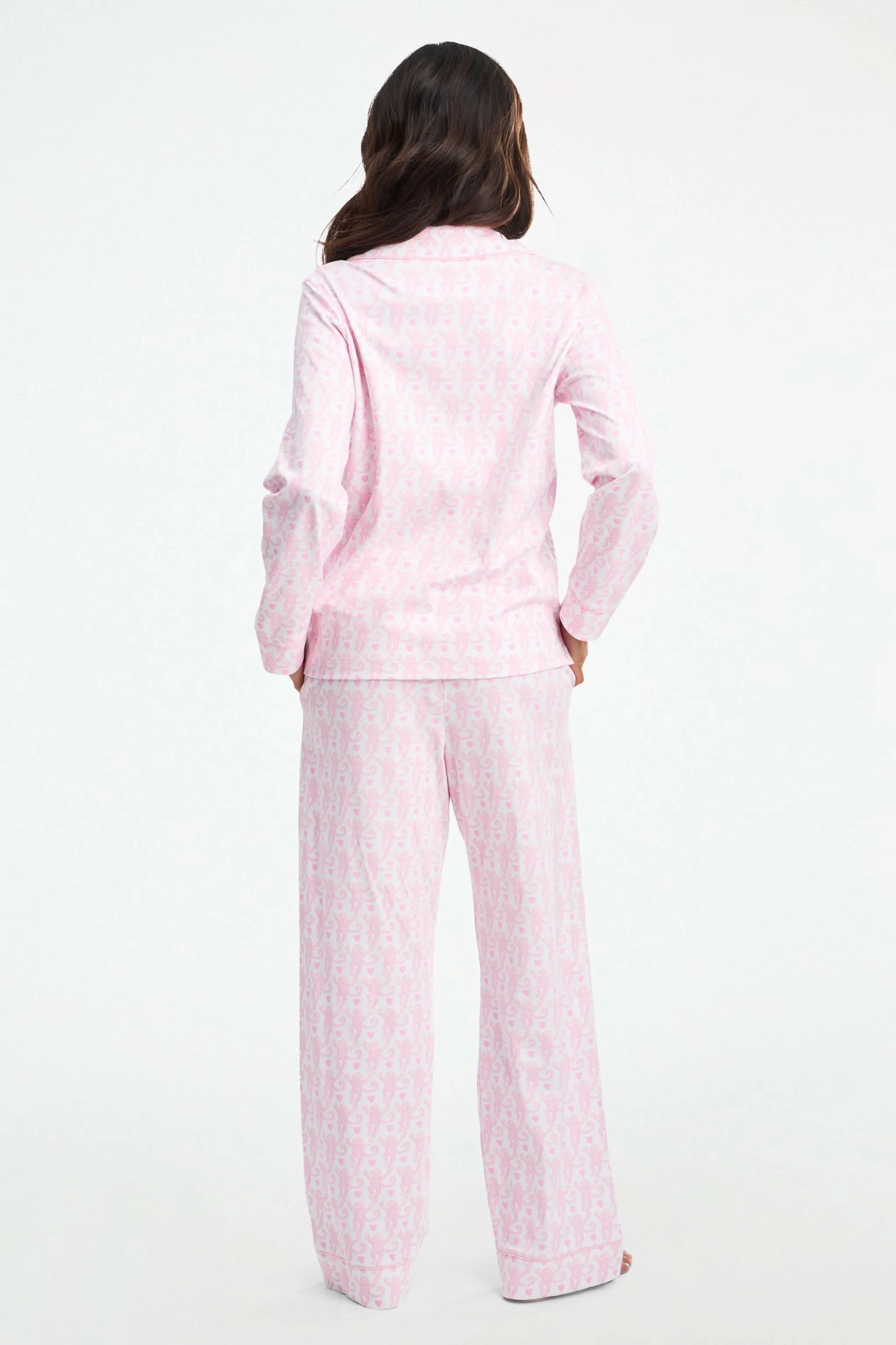 Lovely Monkey Long Sleeve Polo Pajamas - Image 5