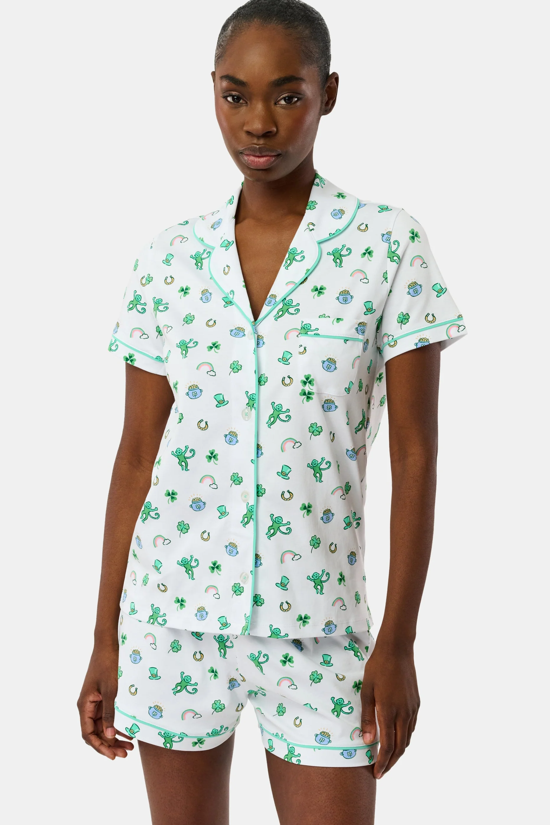 Luck O' the Monkey Polo Pajamas