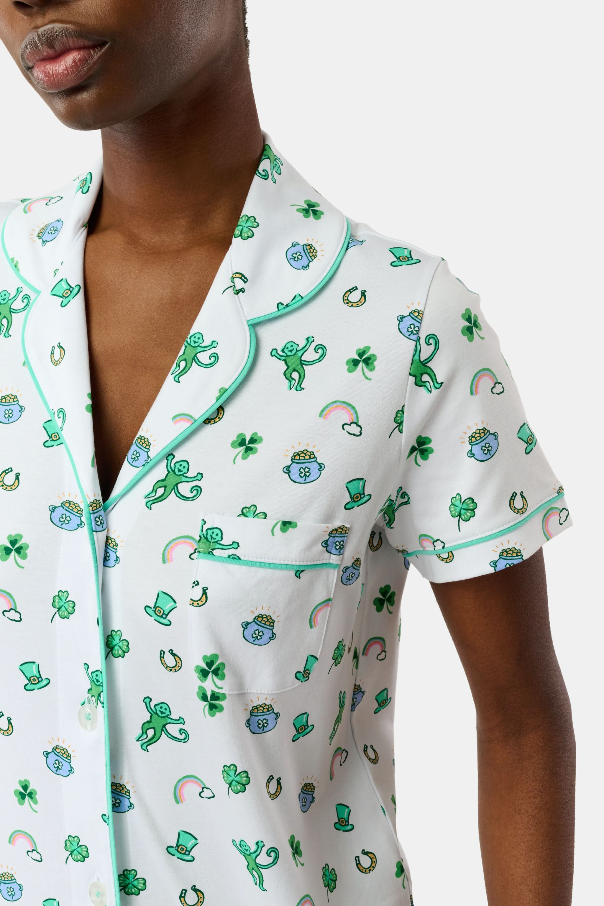 Luck O' the Monkey Polo Pajamas - Image 4