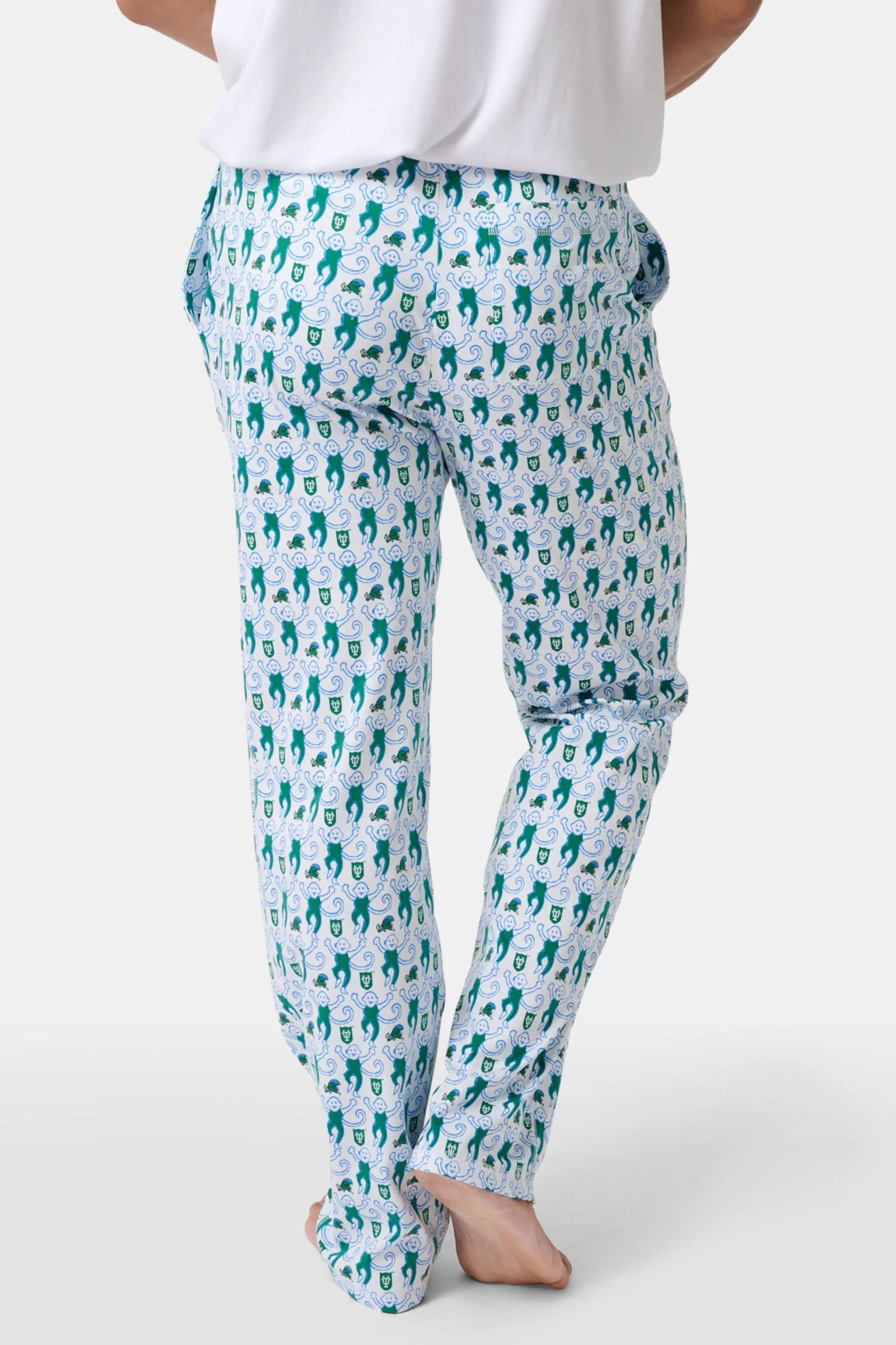 Mens Green Wave Lovely Monkey Simon Pant - Image 5