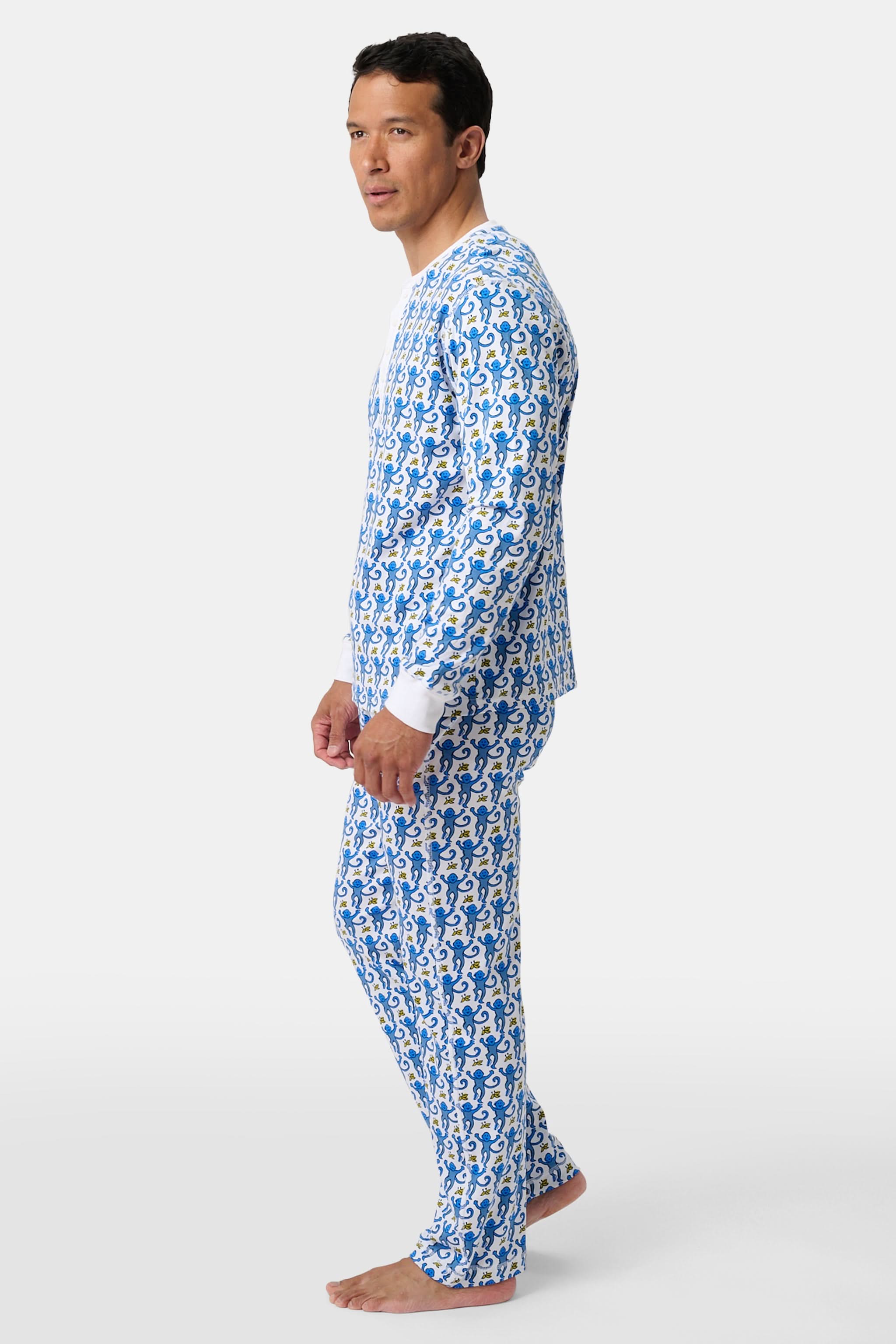 Mens Monkey Spencer Pajamas - Image 3