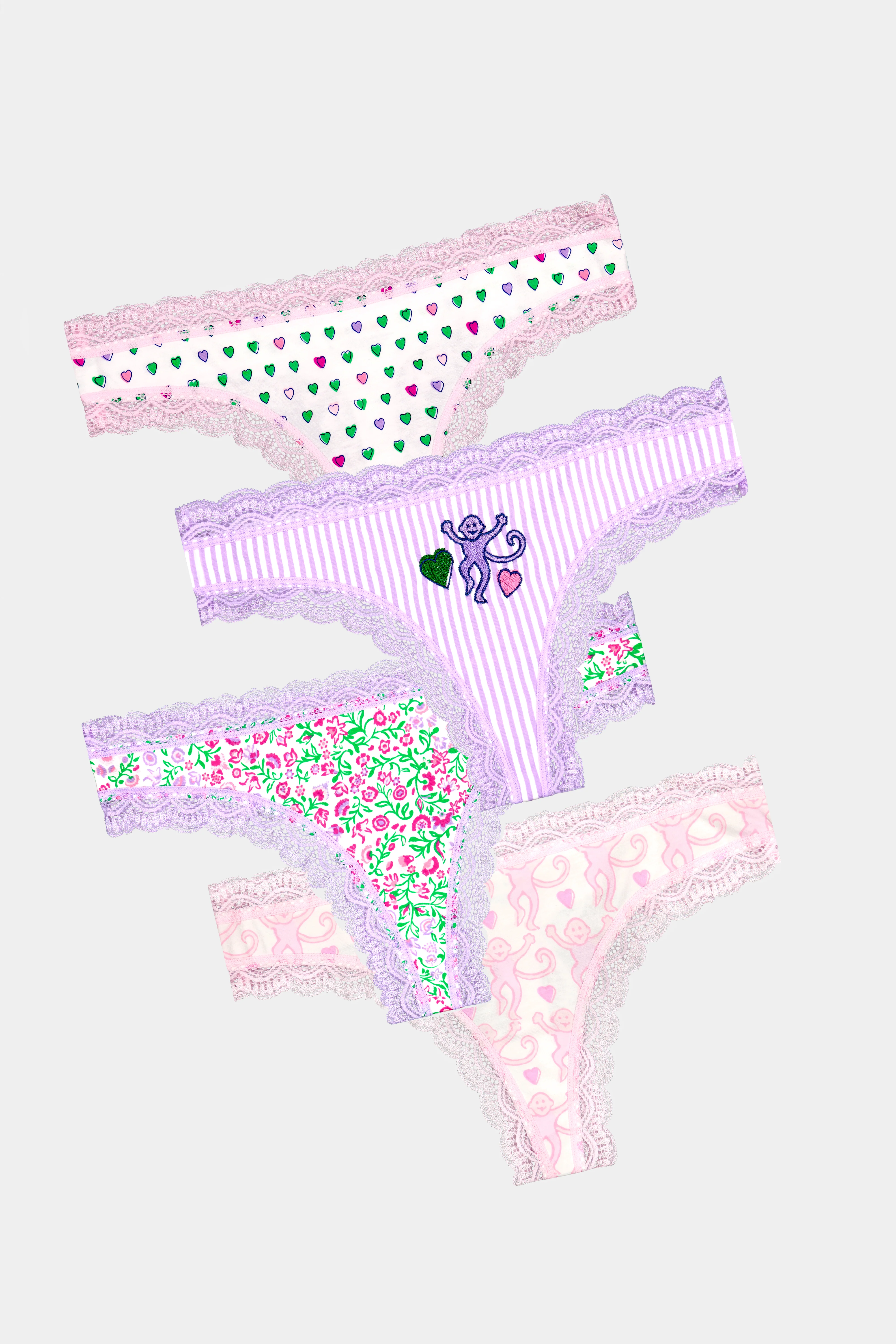 Mixed Icon Thong 4 Pack - Image 7
