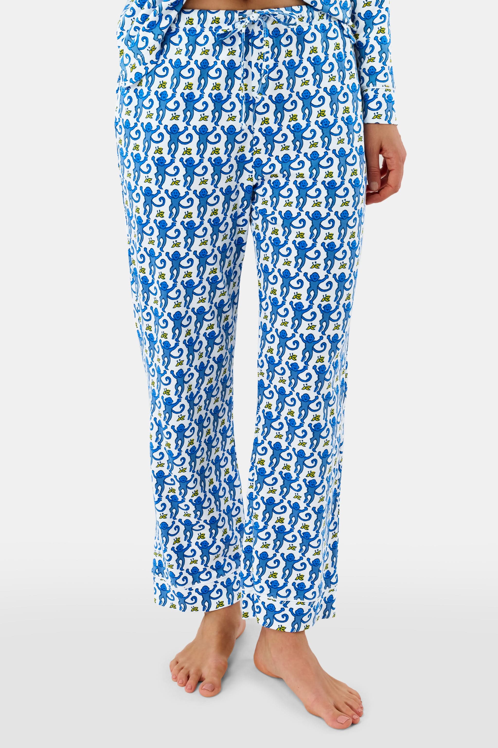 Monkey Long Sleeve Polo Pajamas - Image 5