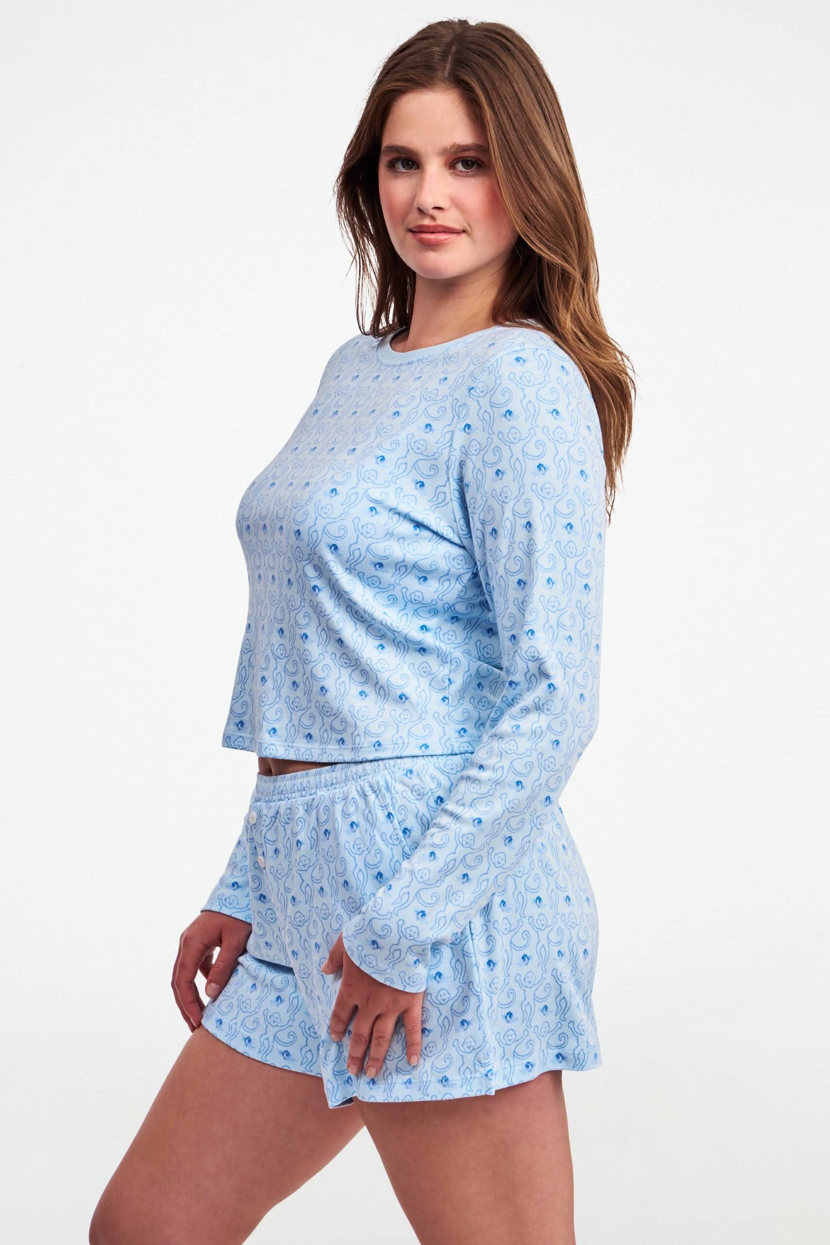 Monkey Rosebud Long Sleeve Baby Tee - Image 4