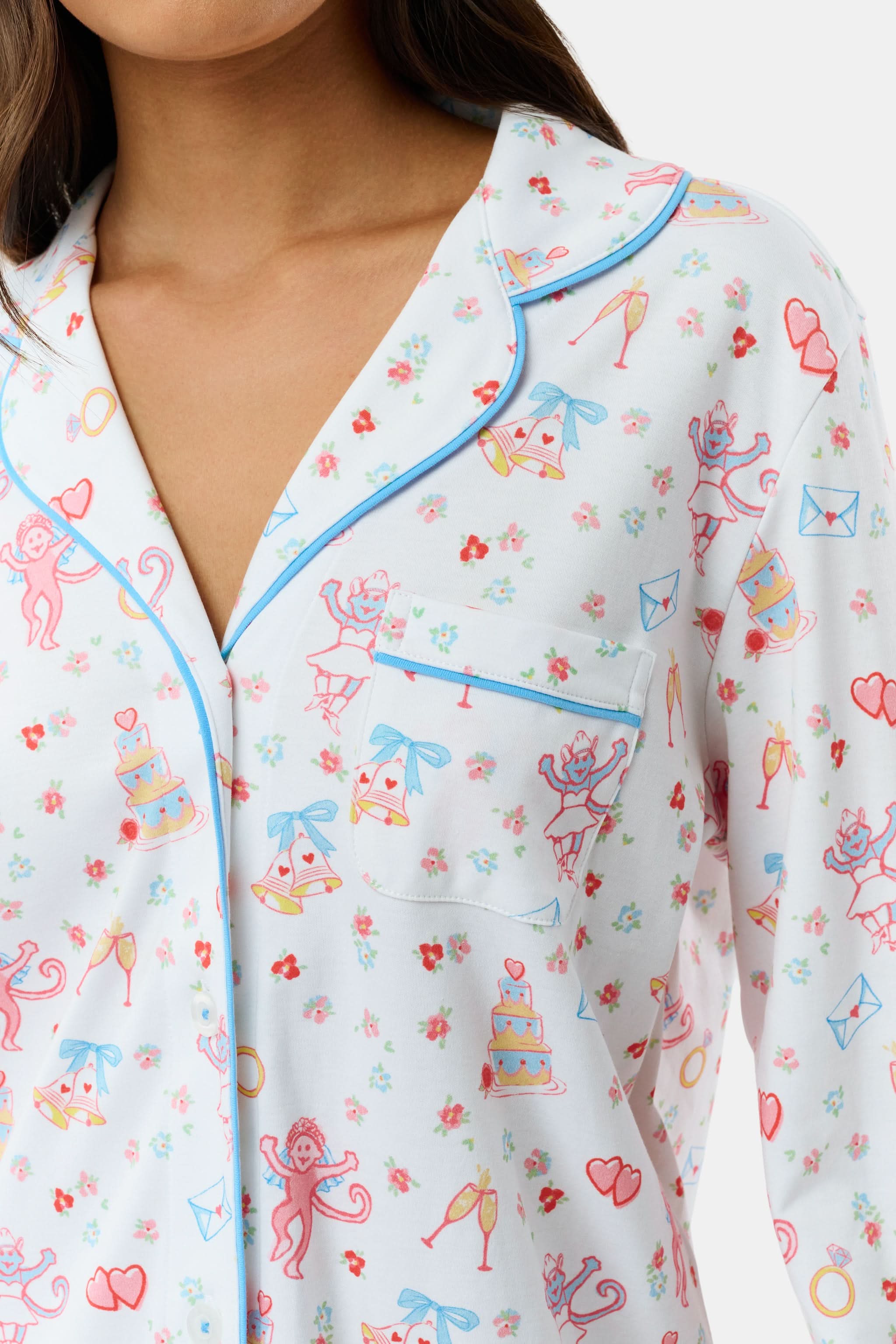 Monkey Said Yes Long Sleeve Polo Pajamas - Image 3