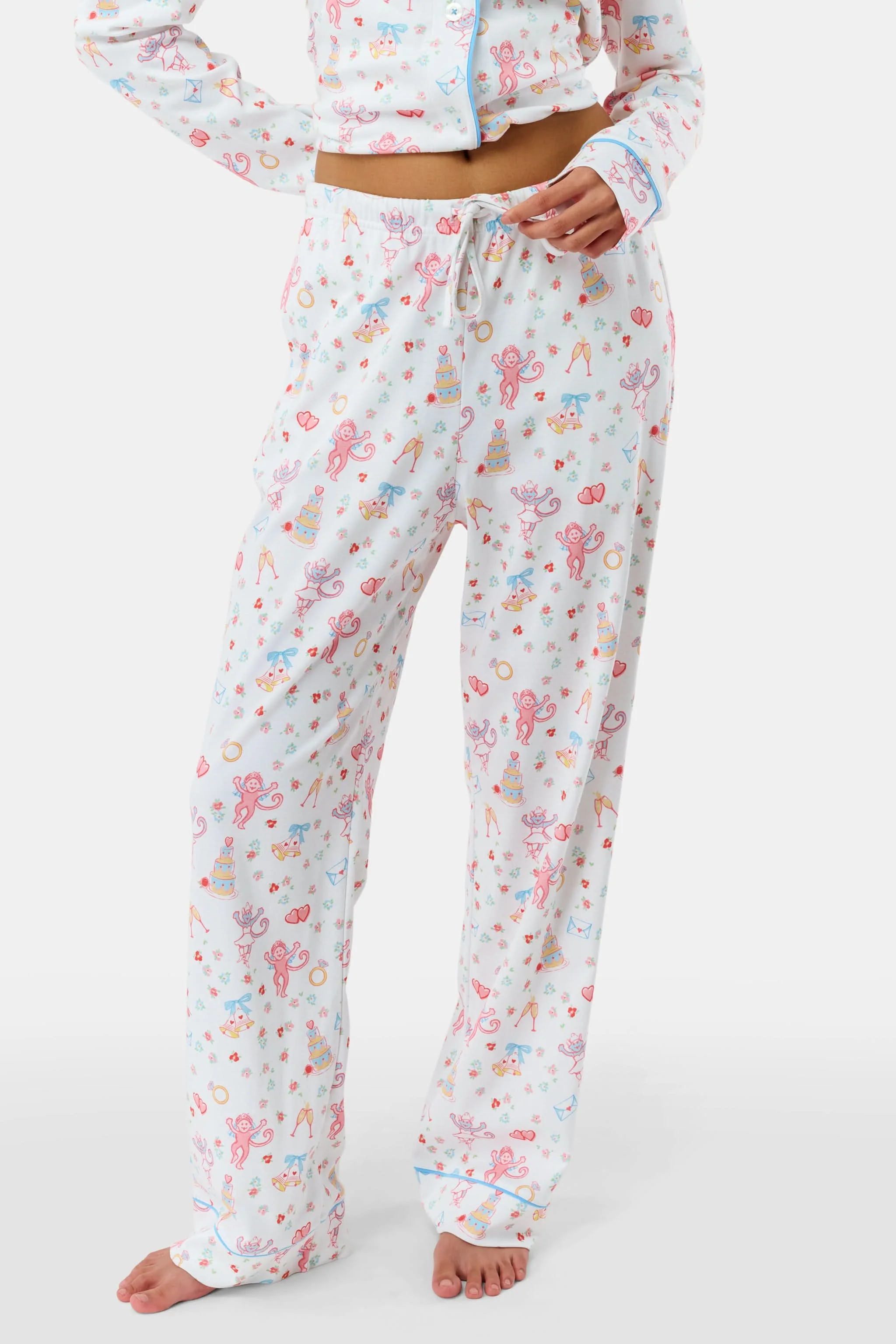 Monkey Said Yes Long Sleeve Polo Pajamas - Image 5