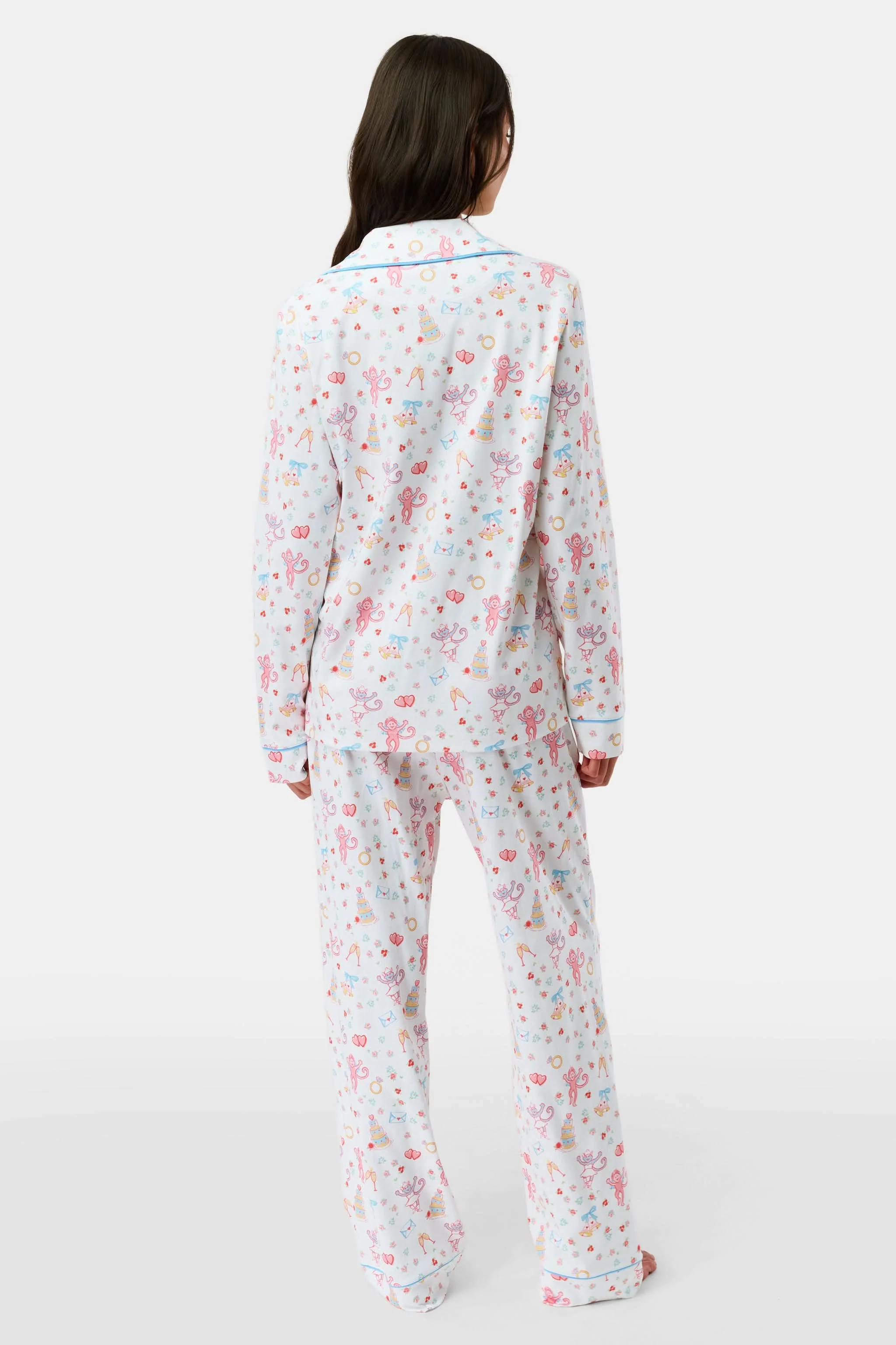 Monkey Said Yes Long Sleeve Polo Pajamas - Image 6