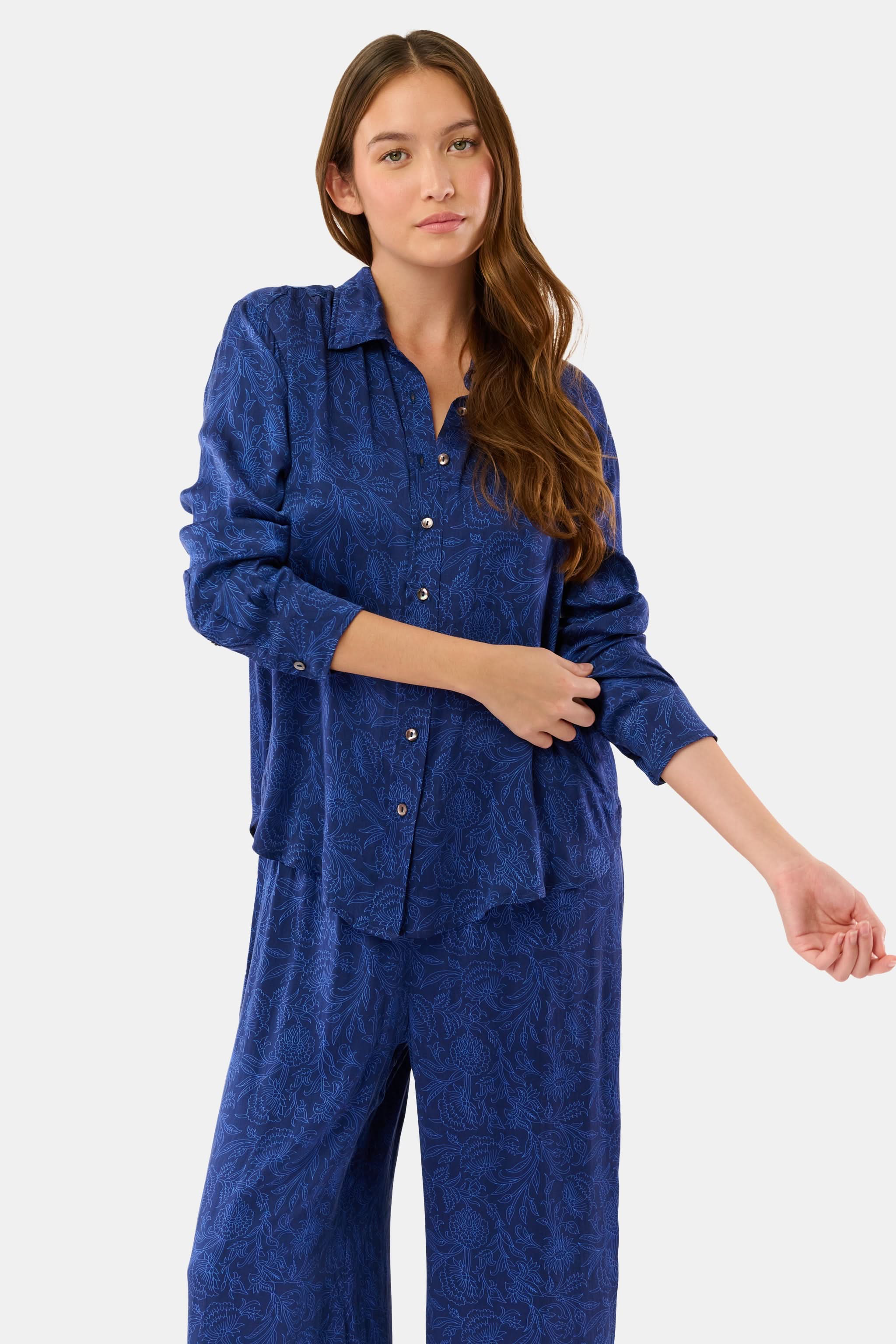 Morris Floral Boyfriend Shirt - Image 2