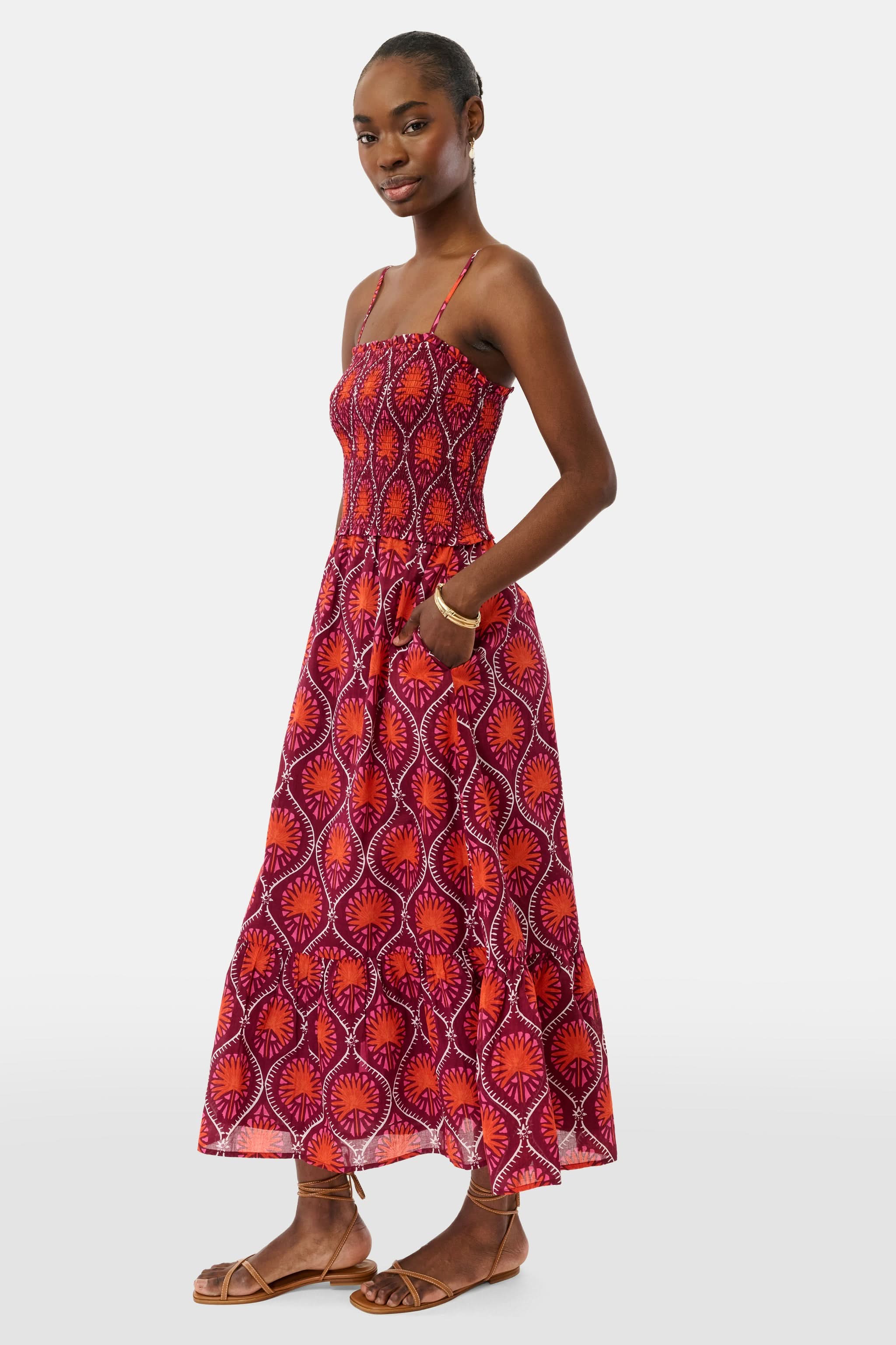 Palm Fronds Briar Dress - Image 4